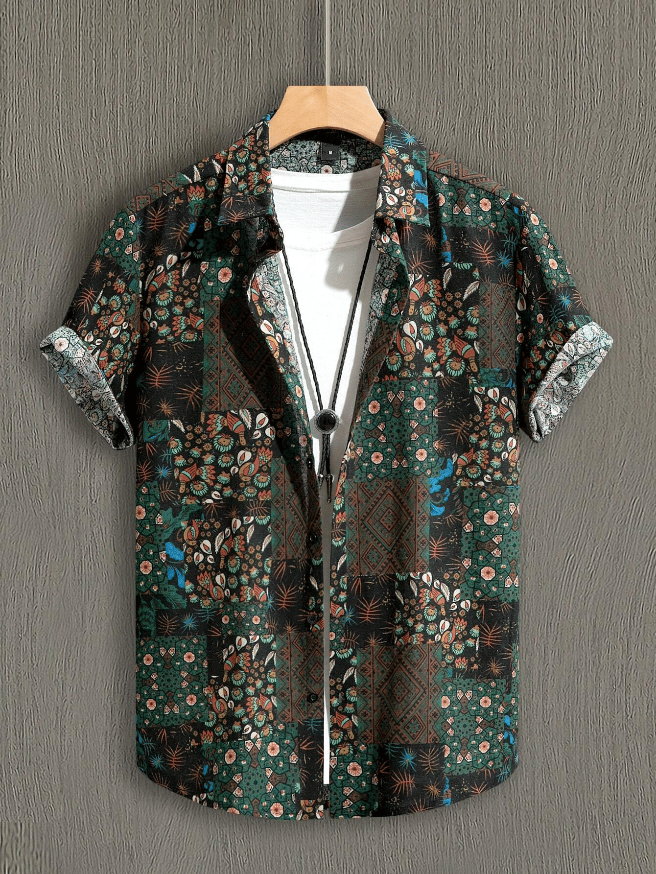 AYARTH Rayon Regular Fit Printed Half Sleeves Men's Casual Shirt - Green ( Pack of 1 ) AYARTH Rayon Regular Fit Printed Half Sleeves Men's Casual Shirt - Green ( Pack of 1 )