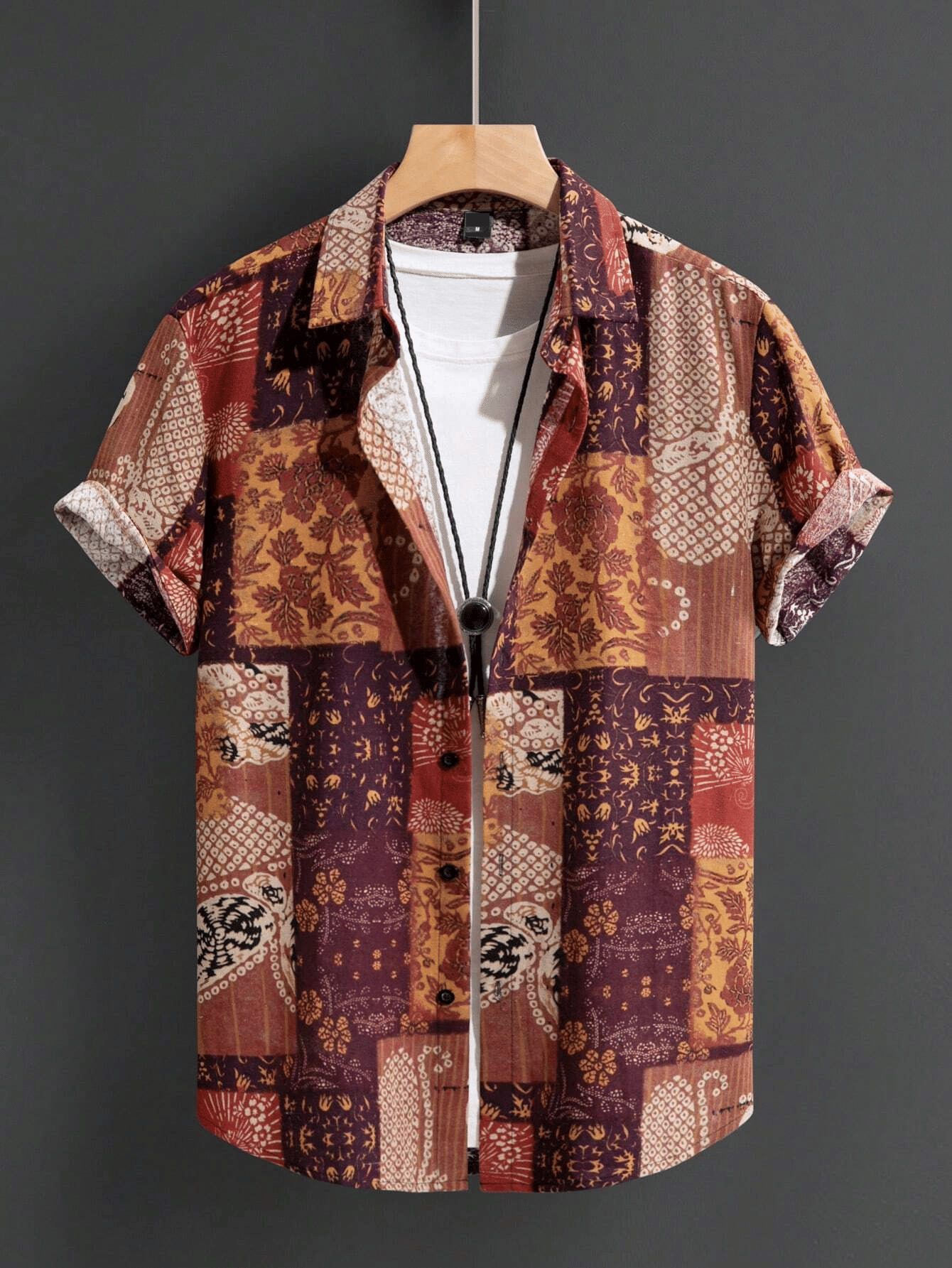 AYARTH Rayon Regular Fit Printed Half Sleeves Men's Casual Shirt - Wine ( Pack of 1 ) AYARTH Rayon Regular Fit Printed Half Sleeves Men's Casual Shirt - Wine ( Pack of 1 )