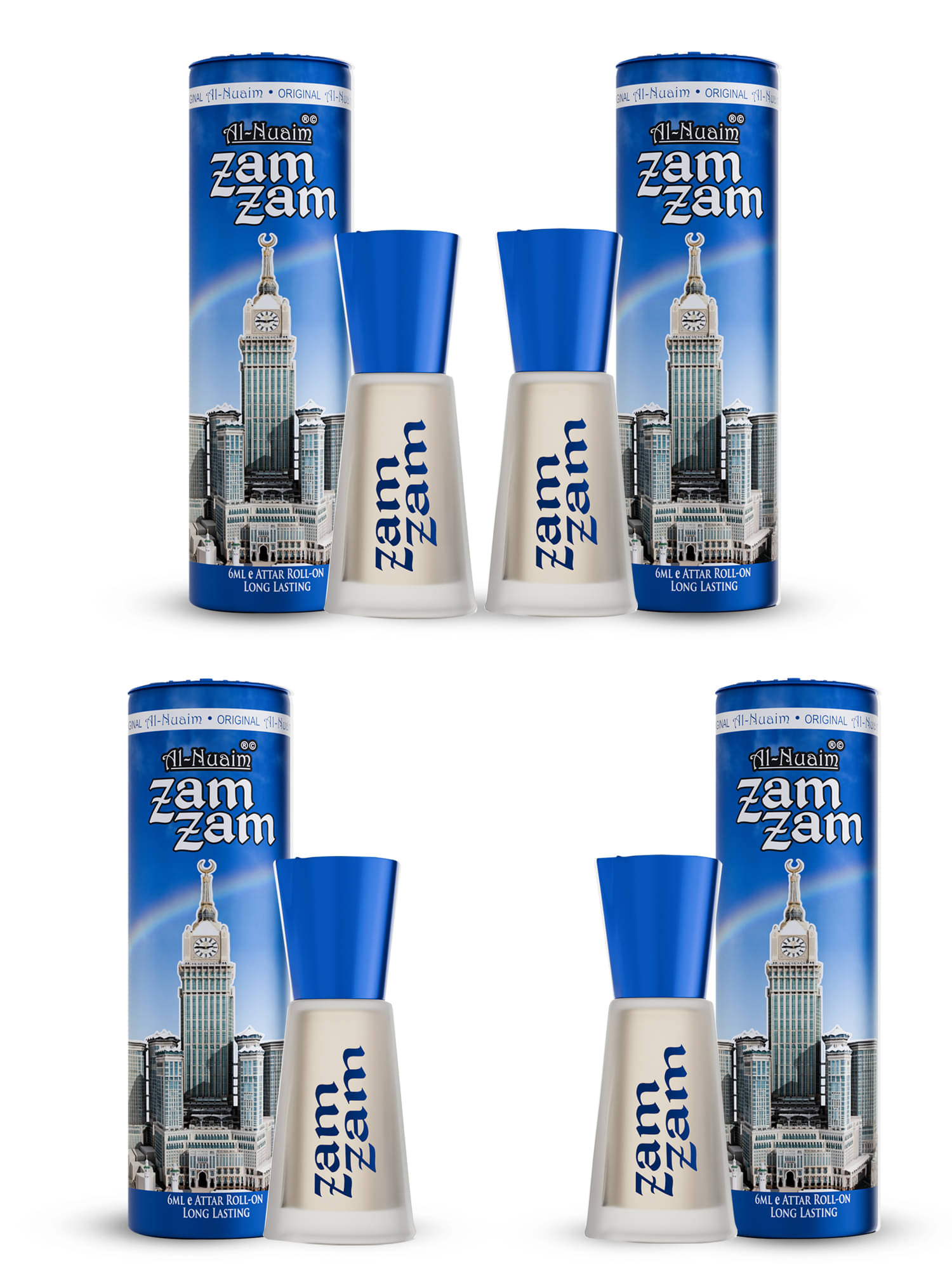     			Al-Nuaim Rose Non- Alcoholic 30ml Attar ( Pack of 4 )