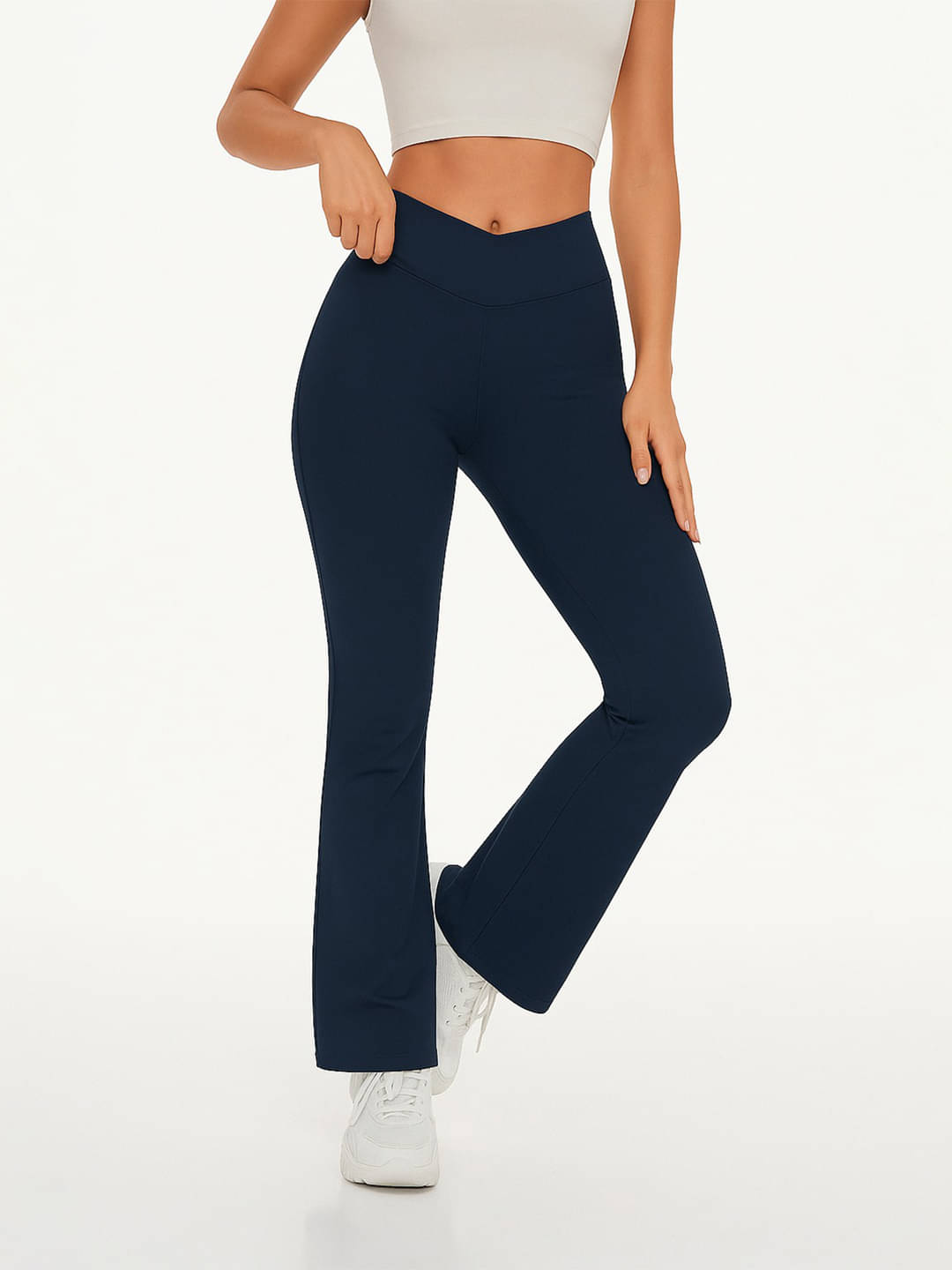     			DTR FASHION Women Polyester Casual Trousers ( Blue )