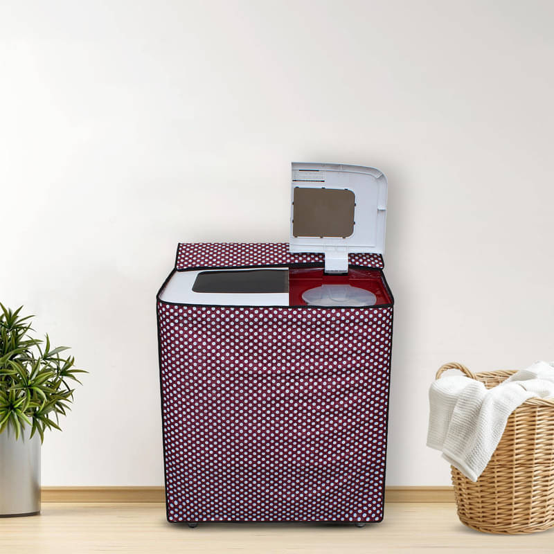 Dream Care Semi-Automatic Washing Machine Cover Compatiable For 7 kg - Maroon Dream Care Semi-Automatic Washing Machine Cover Compatiable For 7 kg - Maroon