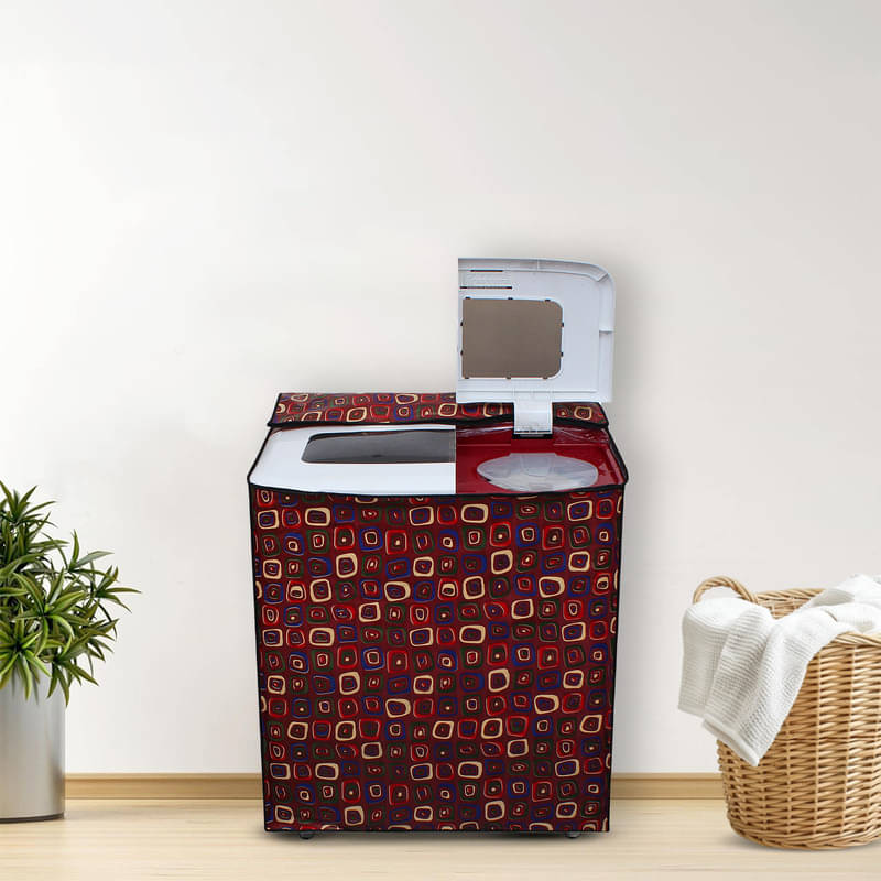 Dream Care Semi-Automatic Washing Machine Cover Compatiable For 7 kg - Red Dream Care Semi-Automatic Washing Machine Cover Compatiable For 7 kg - Red