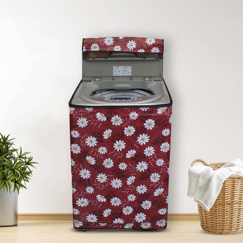 Dream Care Top Load Washing Machine Cover Compatiable For 8 kg - Red Dream Care Top Load Washing Machine Cover Compatiable For 8 kg - Red