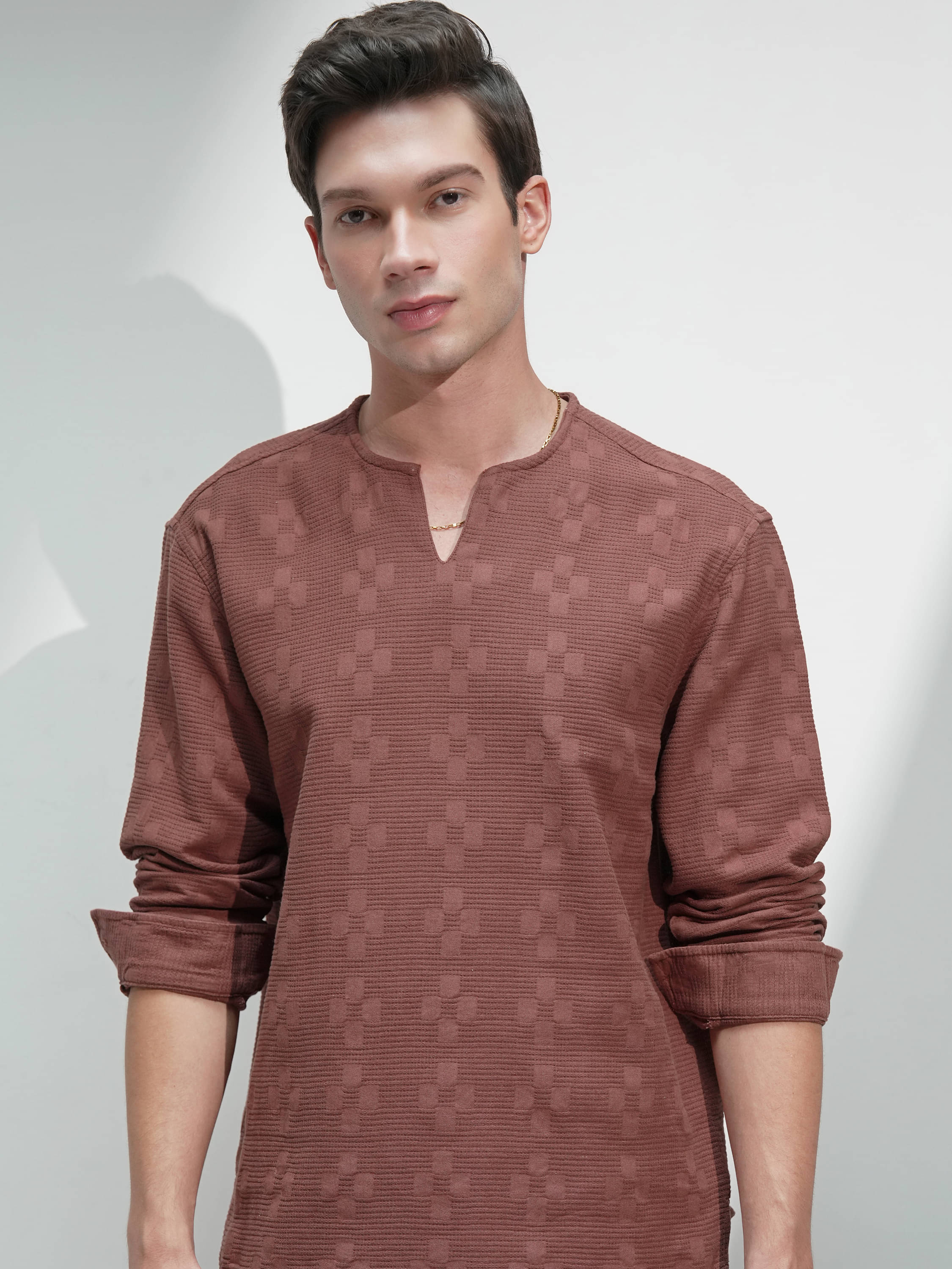 Highlander 100% Cotton Relaxed Fit Printed Full Sleeves Men's Casual Shirt - Brown ( Pack of 1 ) Highlander 100% Cotton Relaxed Fit Printed Full Sleeves Men's Casual Shirt - Brown ( Pack of 1 )