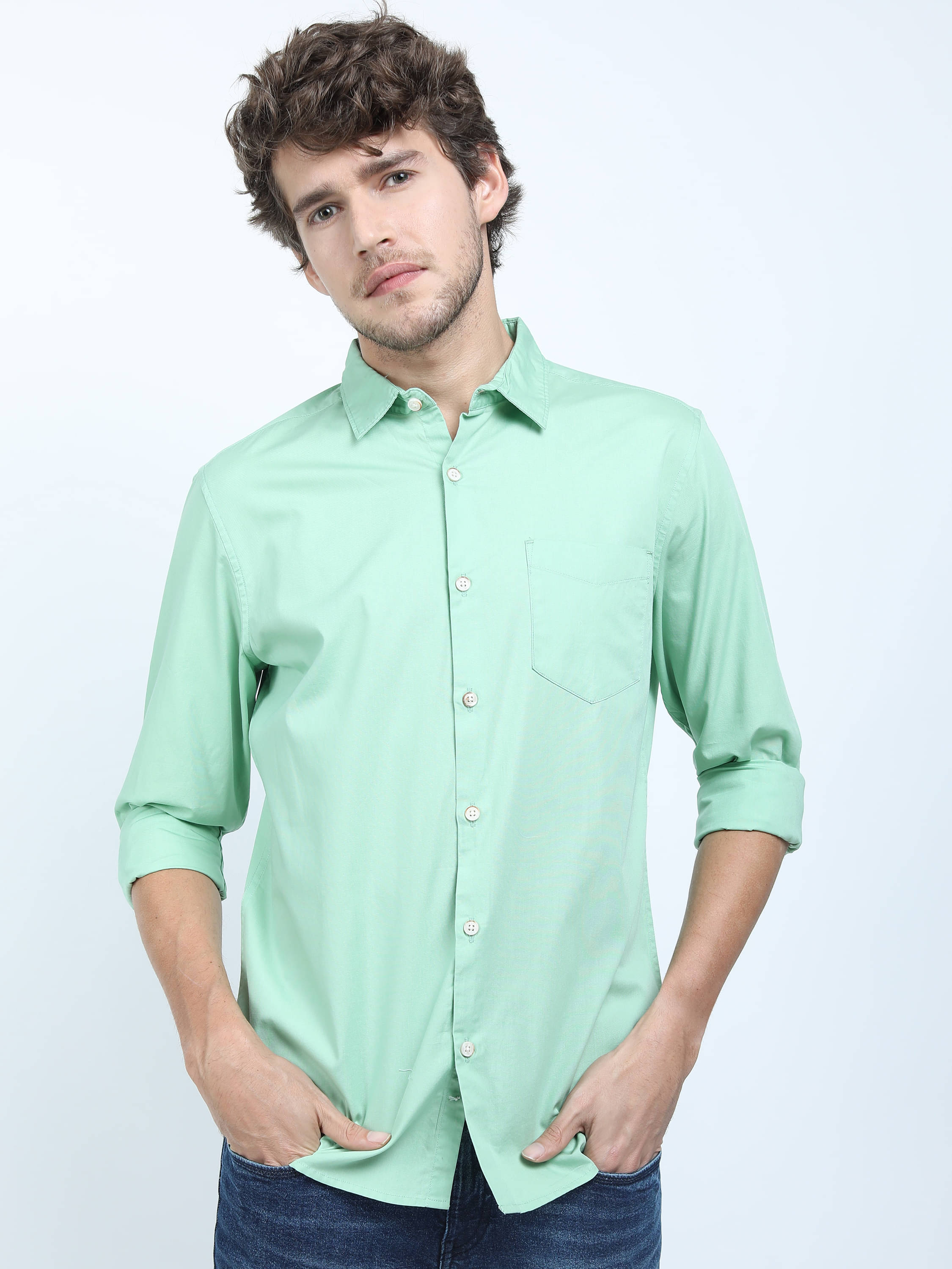 Highlander 100% Cotton Slim Fit Printed Full Sleeves Men's Casual Shirt - Blue ( Pack of 1 ) Highlander 100% Cotton Slim Fit Printed Full Sleeves Men's Casual Shirt - Blue ( Pack of 1 )