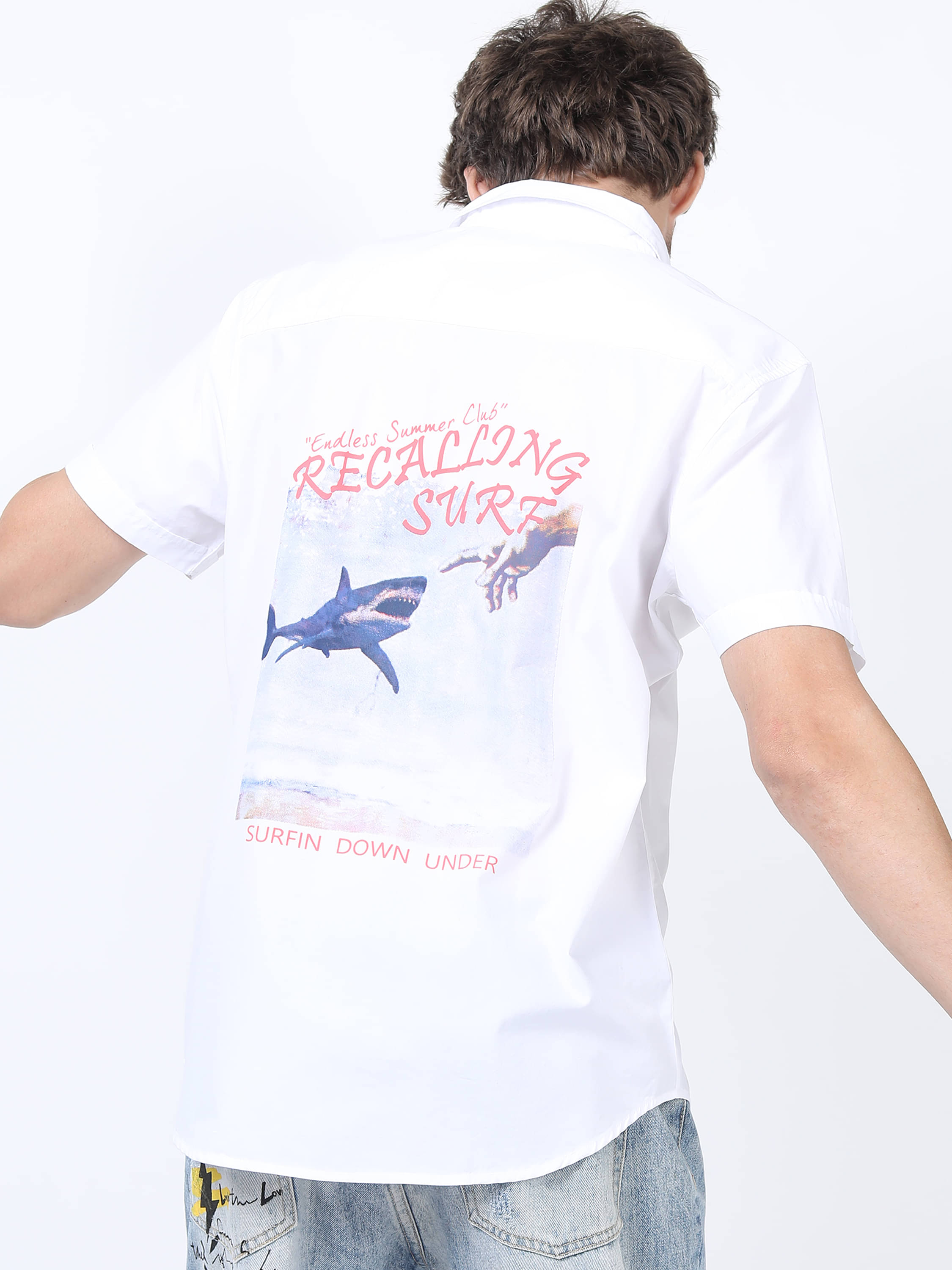 Highlander 100% Cotton Slim Fit Printed Half Sleeves Men's Casual Shirt - White ( Pack of 1 ) Highlander 100% Cotton Slim Fit Printed Half Sleeves Men's Casual Shirt - White ( Pack of 1 )