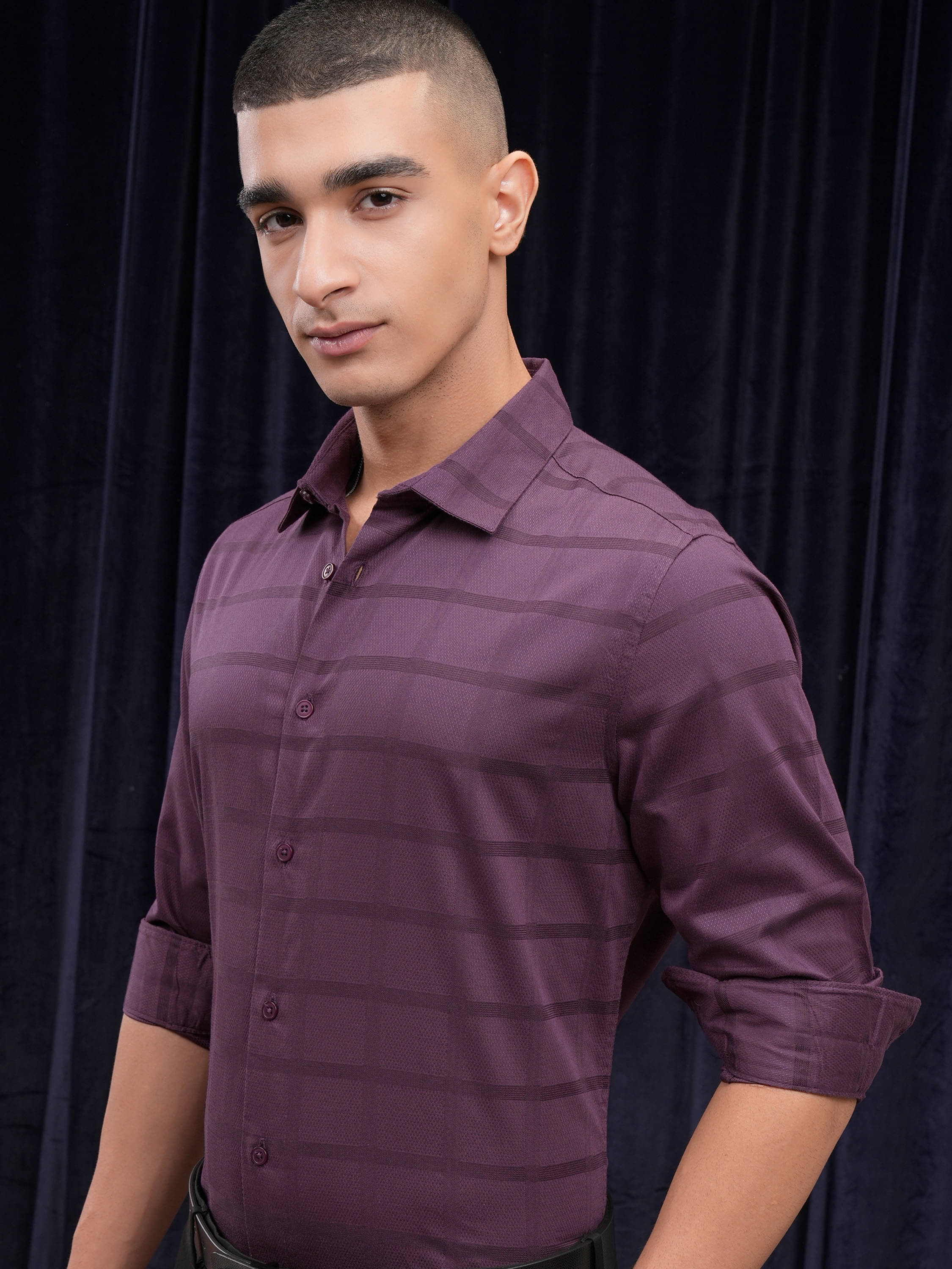Highlander Cotton Blend Slim Fit Striped Full Sleeves Men's Casual Shirt - Green ( Pack of 1 ) Highlander Cotton Blend Slim Fit Striped Full Sleeves Men's Casual Shirt - Green ( Pack of 1 )
