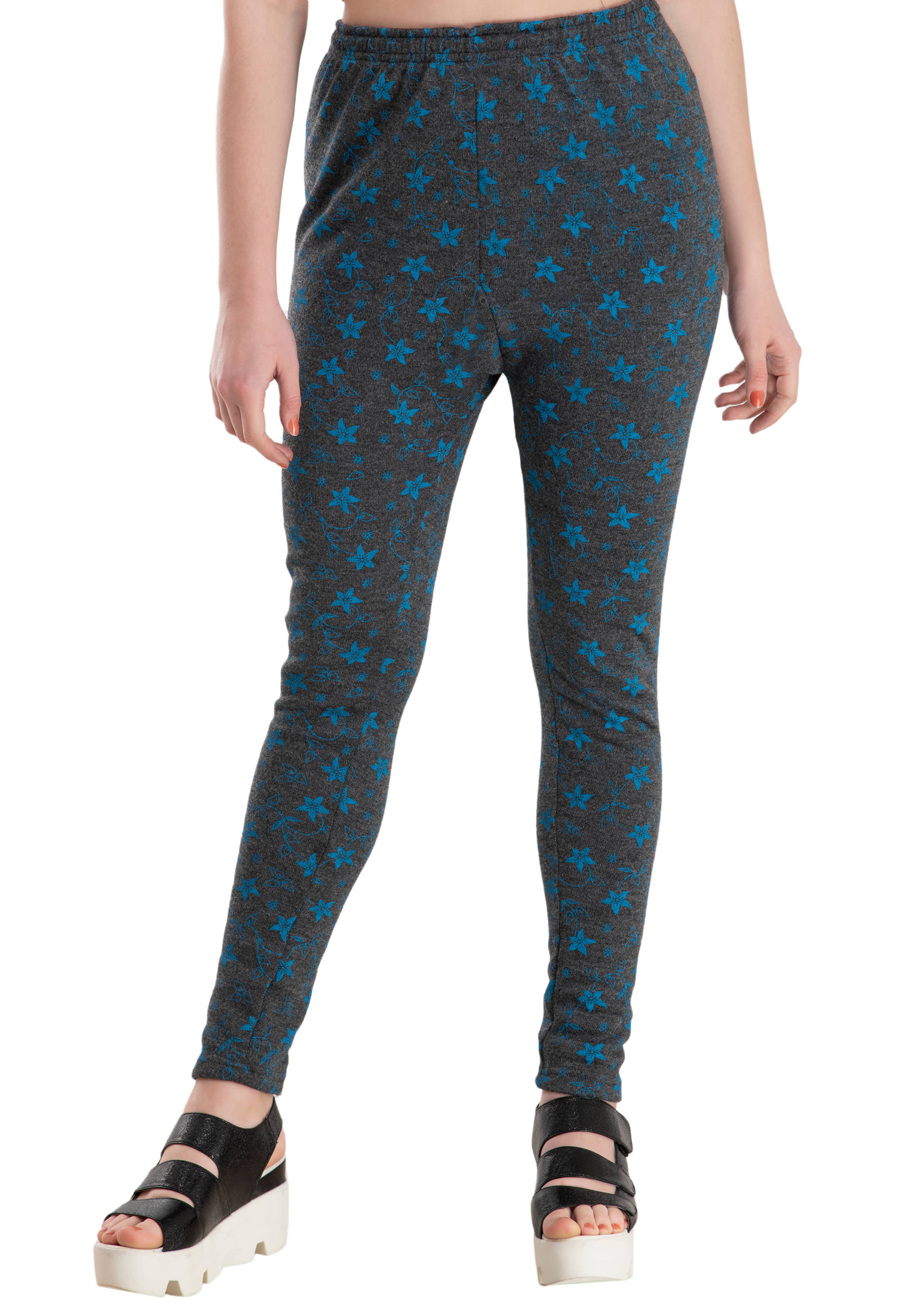     			IndiWeaves Pack of 1 Woollen Women Legging ( Grey )