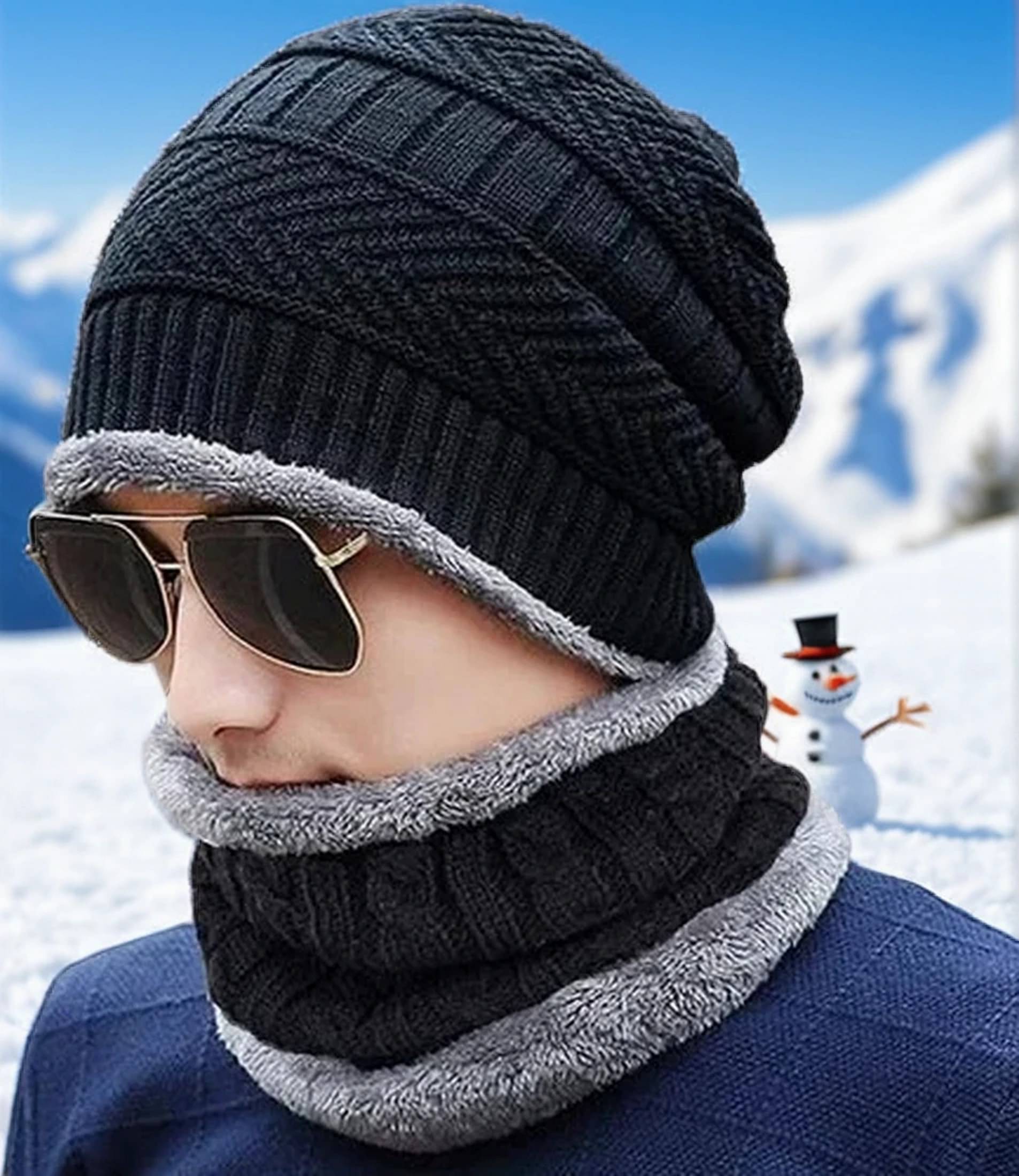 Infispace Pack of 1 Cotton Blend Men's Hat ( Black ) Infispace Pack of 1 Cotton Blend Men's Hat ( Black )
