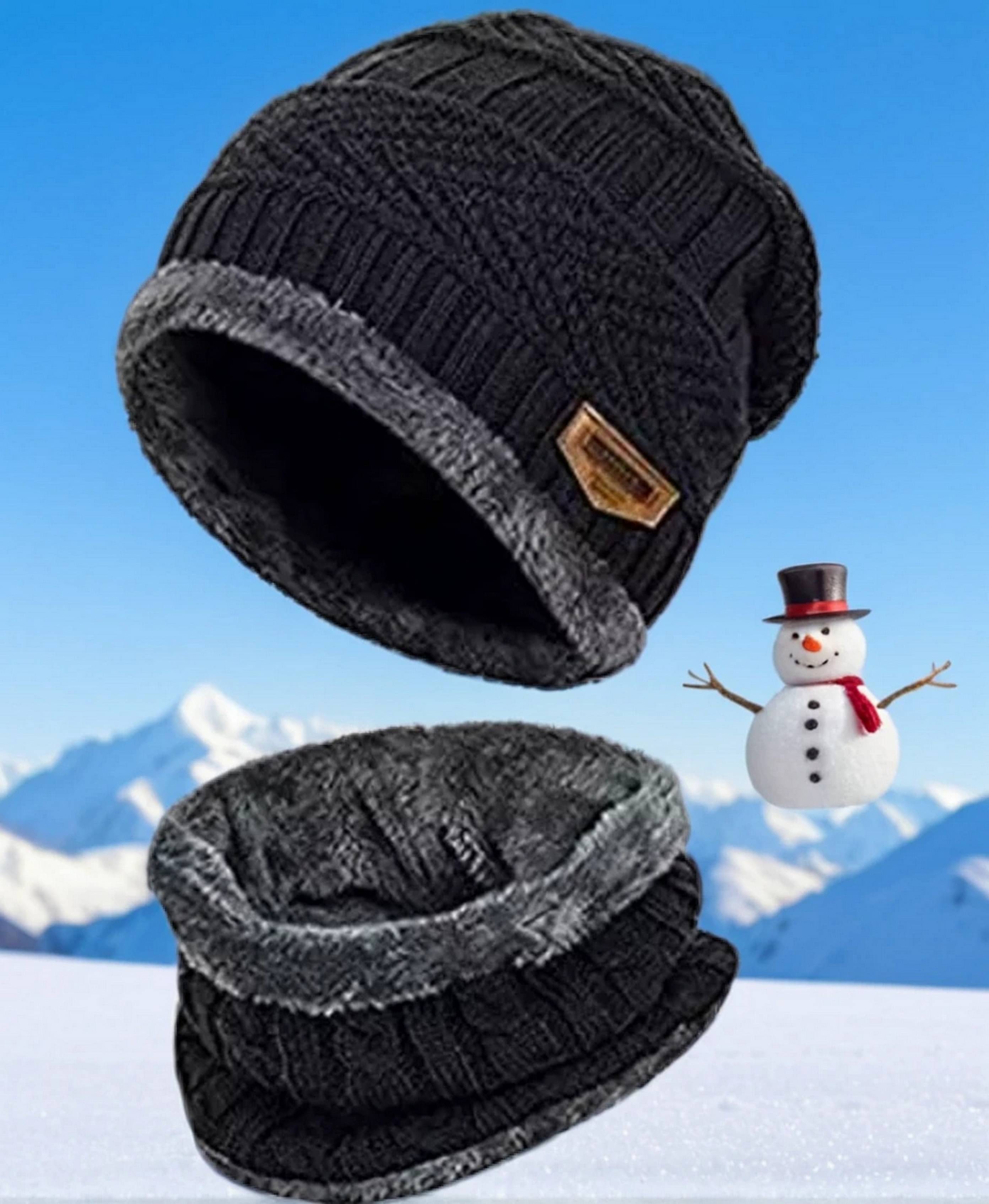 Infispace Pack of 1 Cotton Blend Men's Hat ( Black ) Infispace Pack of 1 Cotton Blend Men's Hat ( Black )