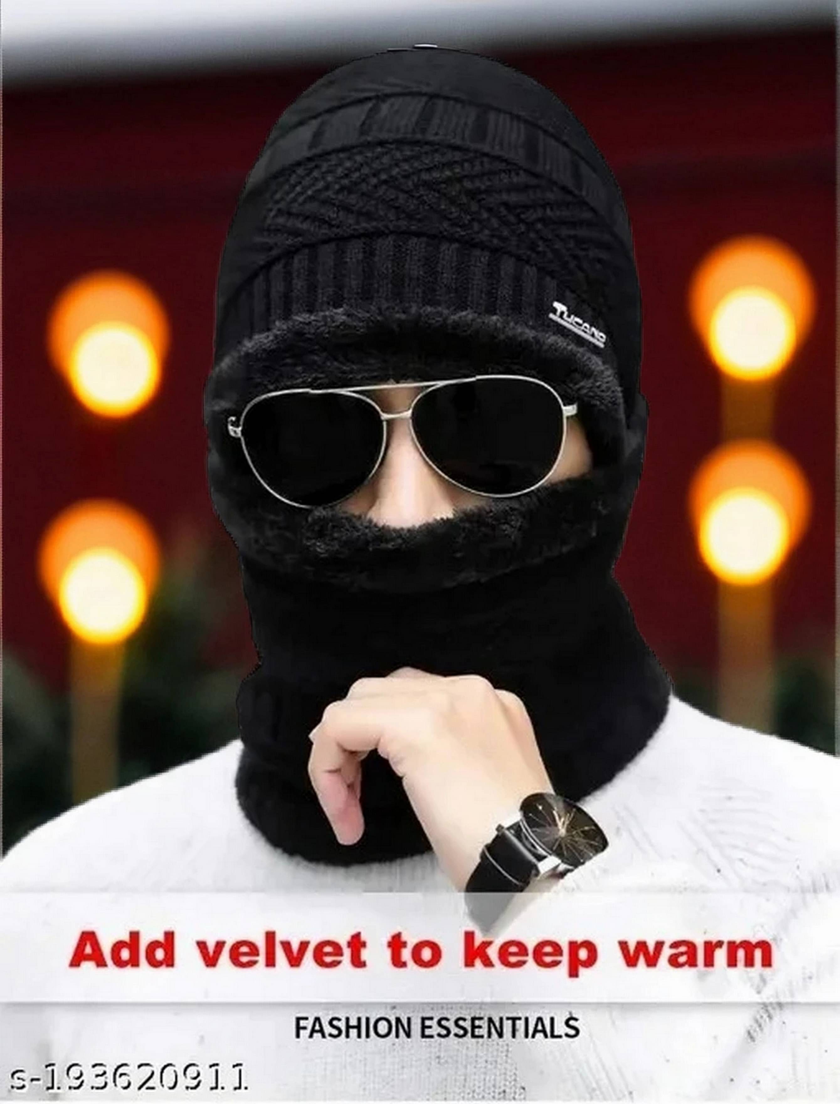 Infispace Pack of 1 Cotton Blend Men's Hat ( Black ) Infispace Pack of 1 Cotton Blend Men's Hat ( Black )