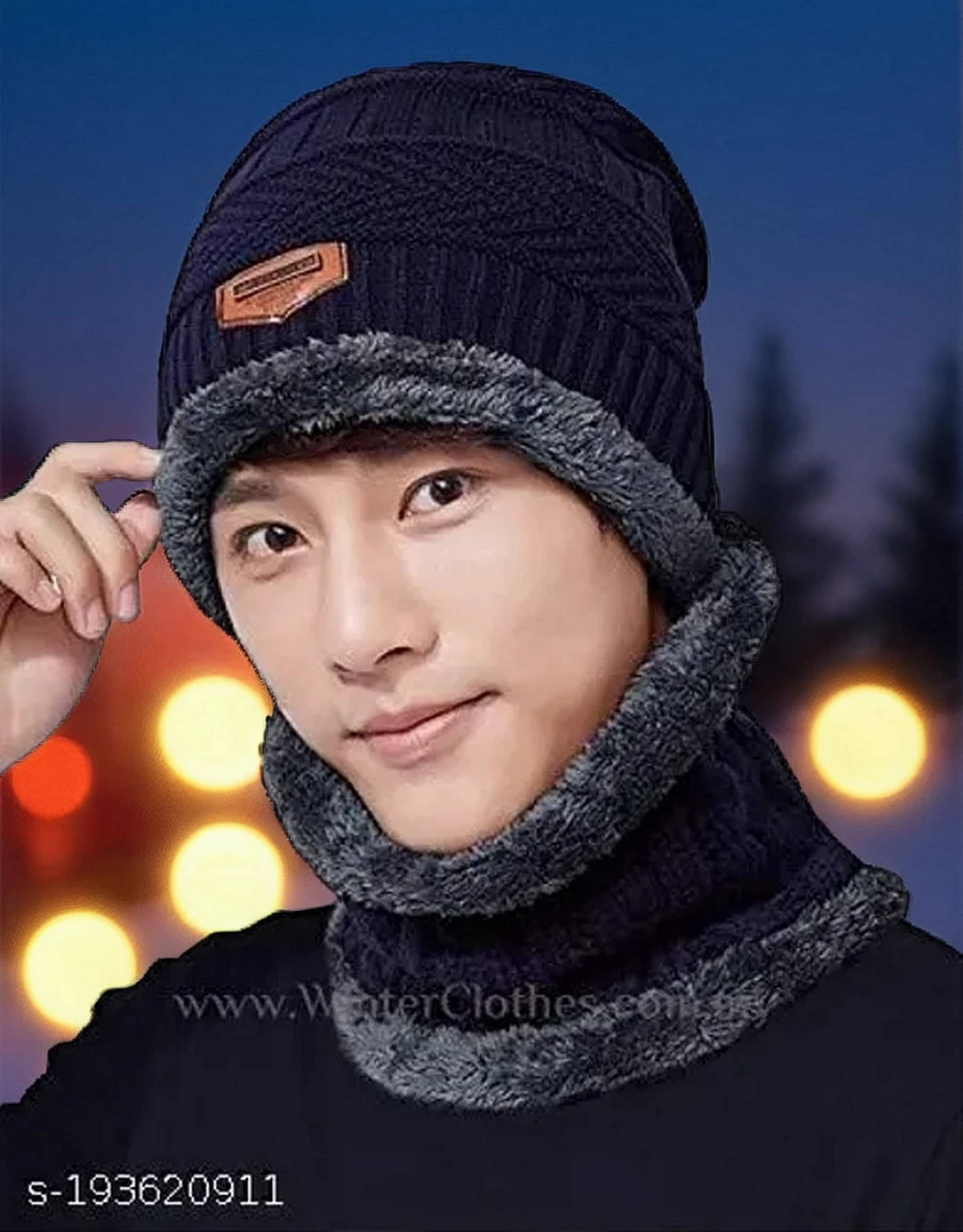 Infispace Pack of 1 Cotton Blend Men's Hat ( Blue ) Infispace Pack of 1 Cotton Blend Men's Hat ( Blue )