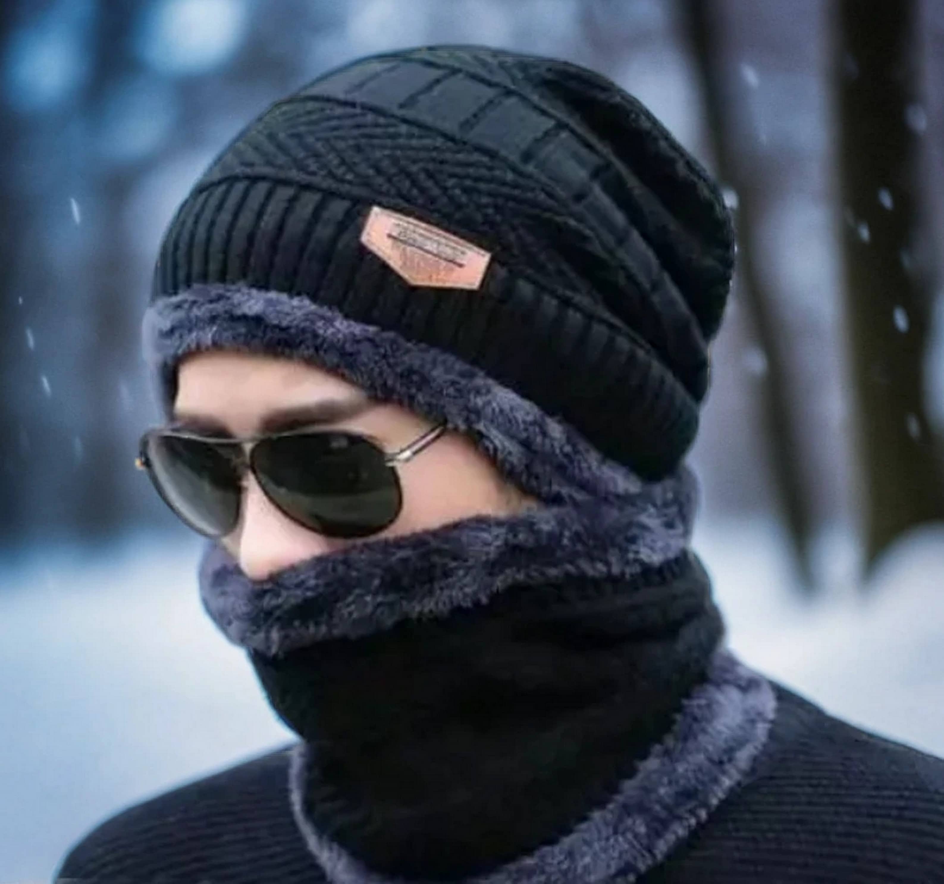 Infispace Pack of 1 Cotton Blend Men's Hat ( Black )