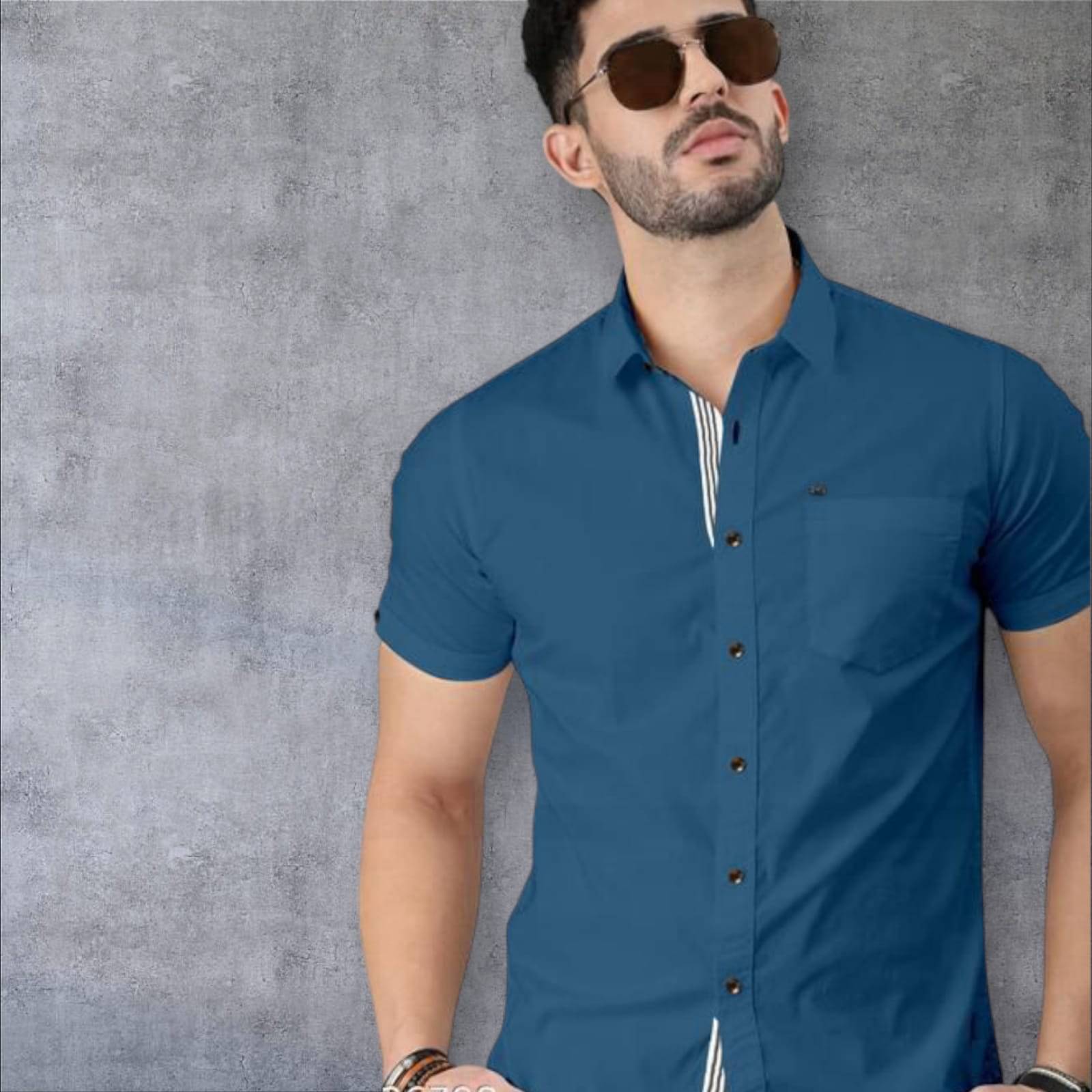     			J V Brothers Cotton Blend Regular Fit Half Sleeves Men's Formal Shirt - Multicolor ( Pack of 1 )