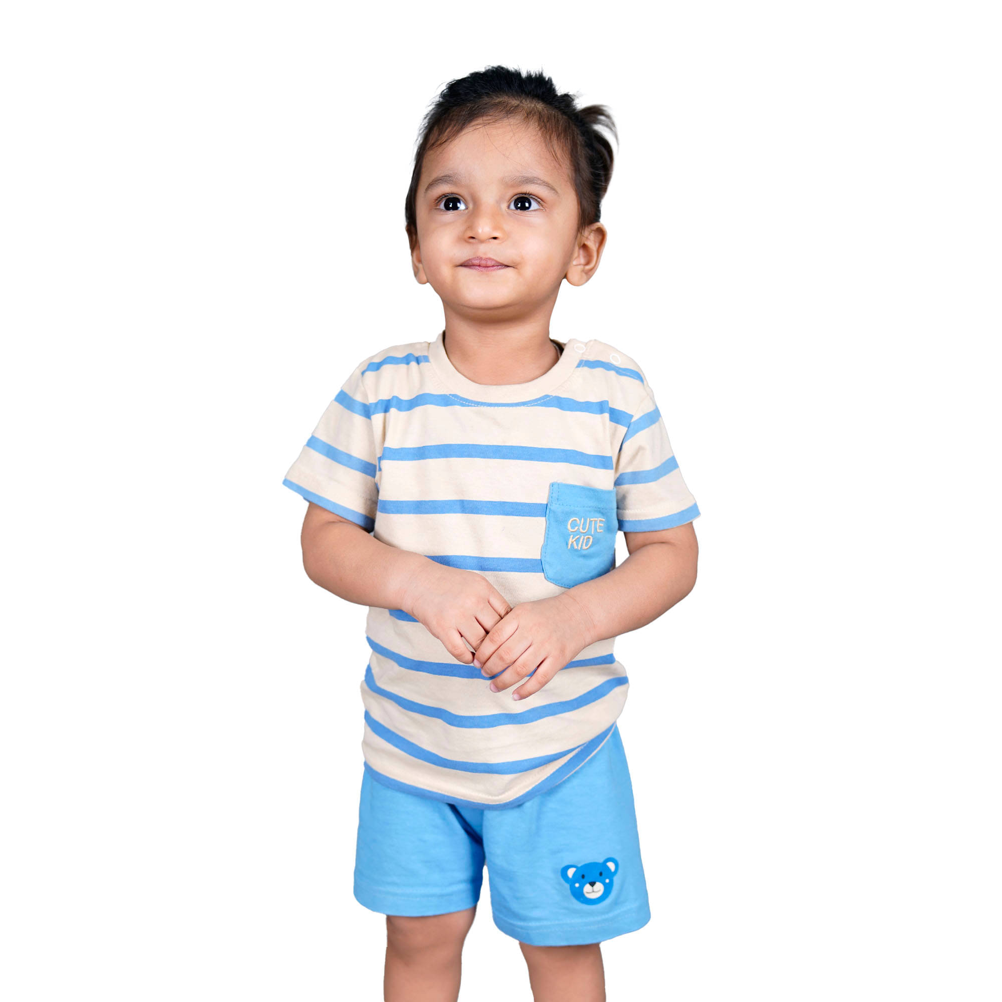 Kidzee Kingdom Pack of 1 Baby Boys Cotton T-Shirt & Shorts Set ( Multi ) Kidzee Kingdom Pack of 1 Baby Boys Cotton T-Shirt & Shorts Set ( Multi )