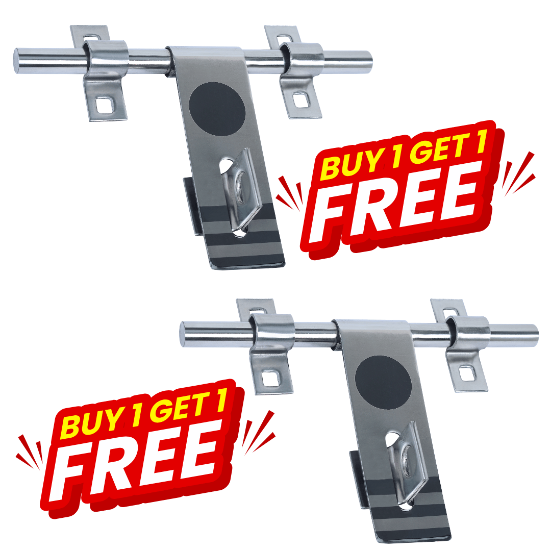 MALAIKAH Buy 1 Get 1 Free 8 Inch 13mm Stainless Steel Aldrop for Main Doors and Gates – Heavy Duty Rust Resistant Door Latch MALAIKAH Buy 1 Get 1 Free 8 Inch 13mm Stainless Steel Aldrop for Main Doors and Gates – Heavy Duty Rust Resistant Door Latch