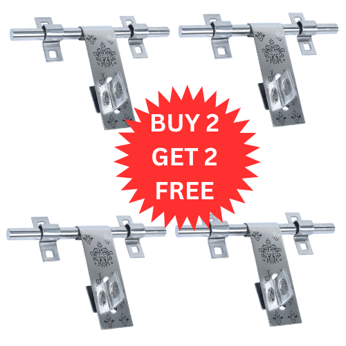 MALAIKAH Buy 2 Get 2 Free Buy 1 Get 1 Free 8 Inch 14mm Stainless Steel Aldrop for Main Doors and Gates – Heavy Duty Rust Resistant Door Latch - Pack of 4 MALAIKAH Buy 2 Get 2 Free Buy 1 Get 1 Free 8 Inch 14mm Stainless Steel Aldrop for Main Doors and Gates – Heavy Duty Rust Resistant Door Latch - Pack of 4