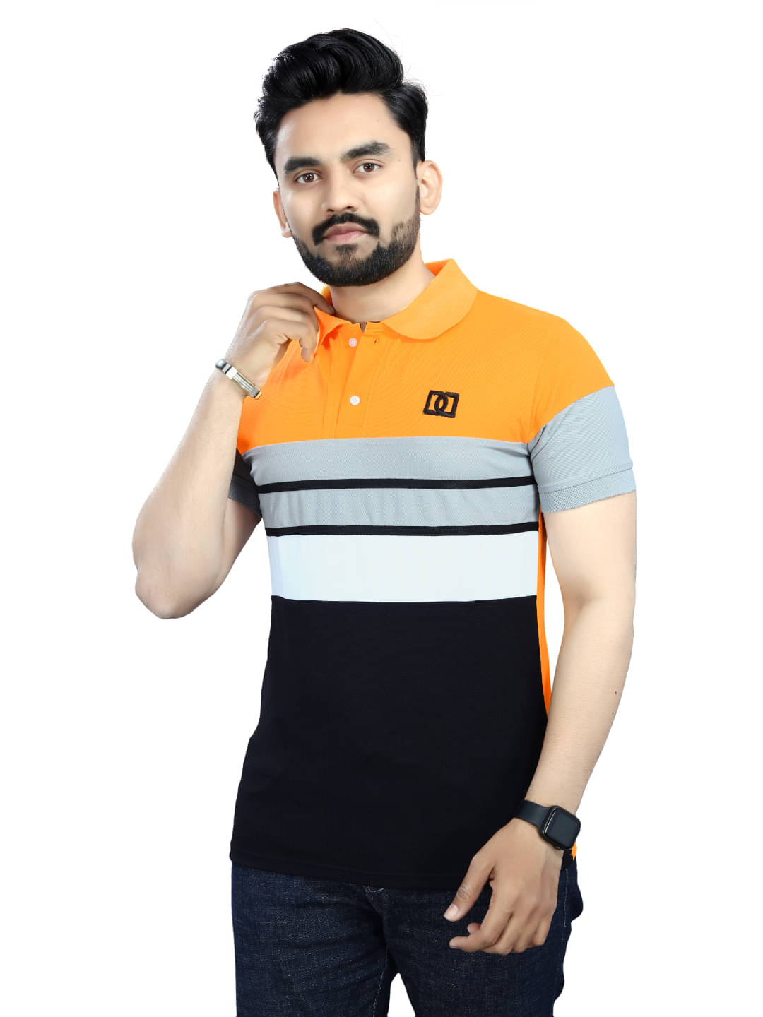 MOONVILLA Men Cotton Blend Regular Fit Solid Polo T Shirt ( Yellow ) MOONVILLA Men Cotton Blend Regular Fit Solid Polo T Shirt ( Yellow )