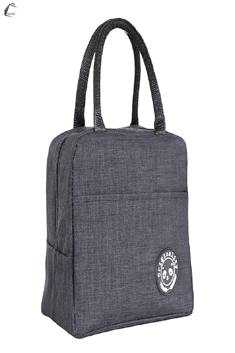 OLIFIN Grey Polyester Lunch Bag Pack of 1 - Handbags | Buy online on ZillyBuy