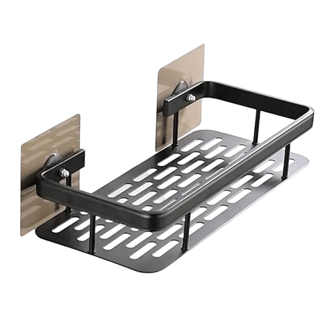 PACK OF 1 Shelves Bathroom Shelves No-Drill Corner Shelf Metal Shower Storage Rack Holder Toilet Organizer Holder Wall Mount Shower Room Rack     			PACK OF 1 Shelves Bathroom Shelves No-Drill Corner Shelf Metal Shower Storage Rack Holder Toilet Organizer Holder Wall Mount Shower Room Rack