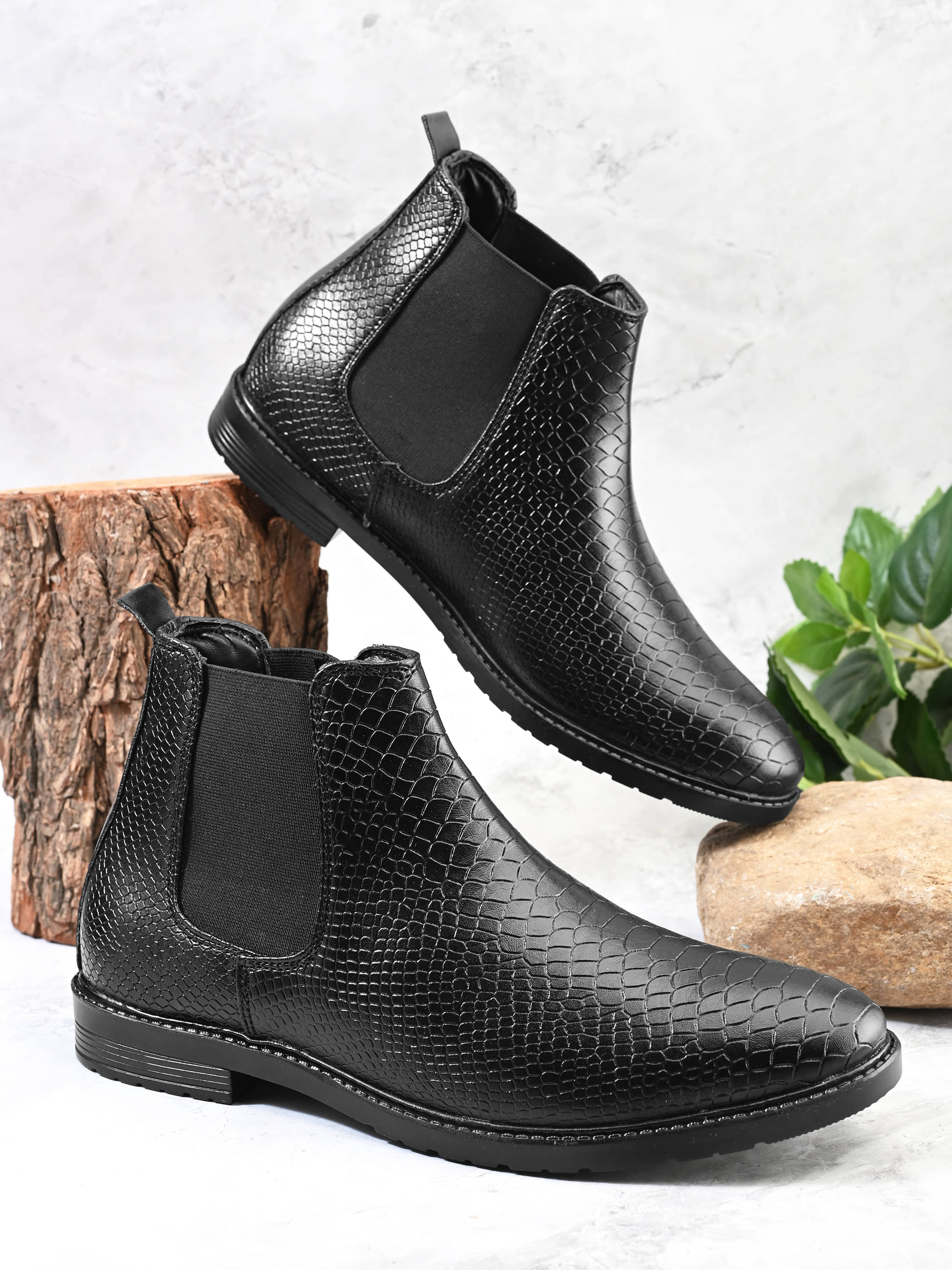 PRODOCK Black Men's Chelsea Boots PRODOCK Black Men's Chelsea Boots