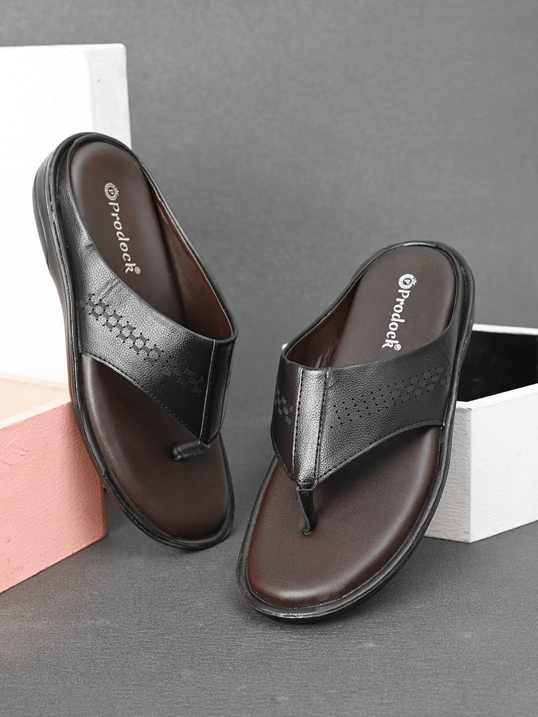     			PRODOCK Black Men's Daily Slipper