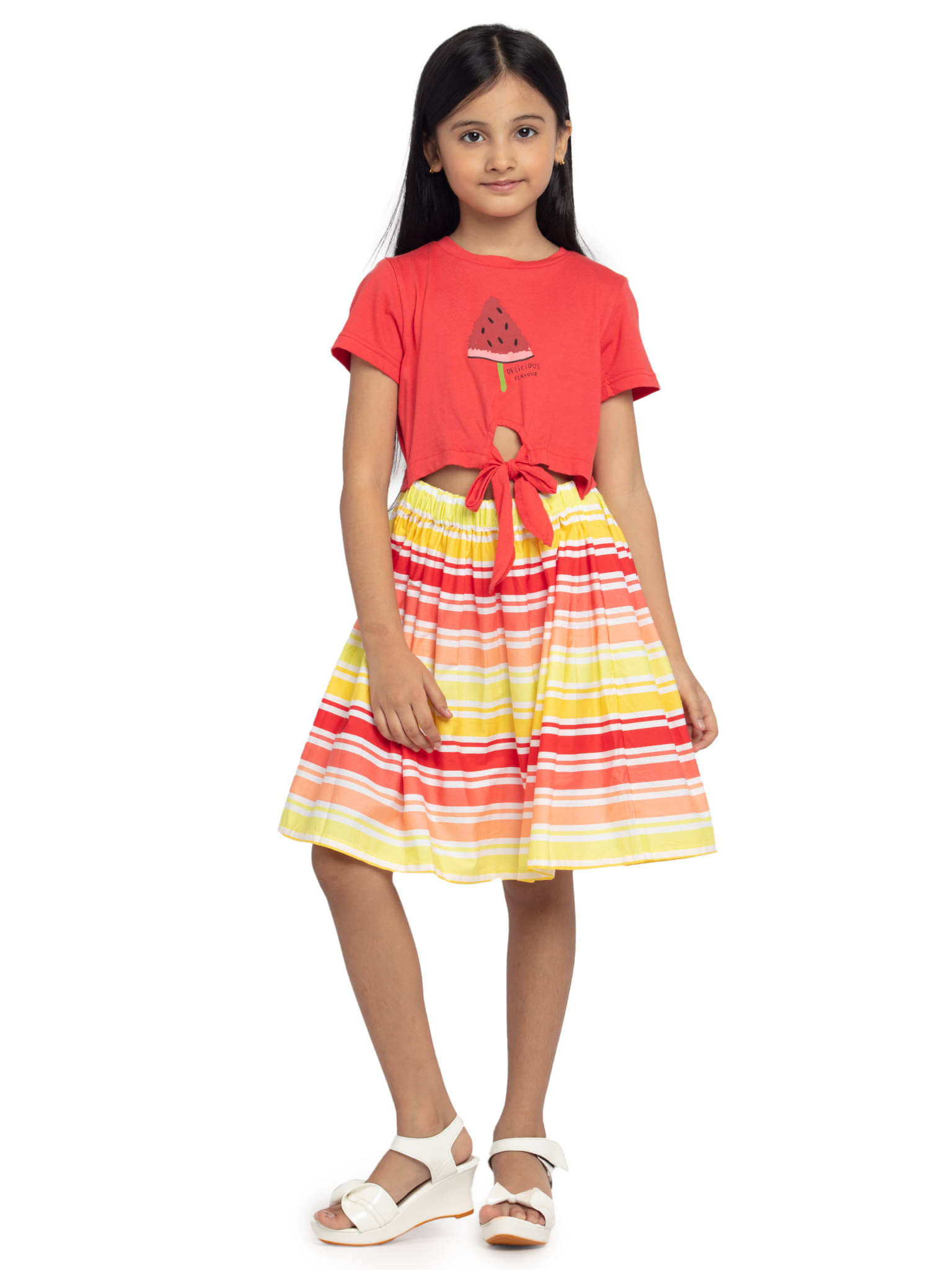 Under Fourteen Only Cotton Dress For Girls ( Pack of 1 , Peach ) Under Fourteen Only Cotton Dress For Girls ( Pack of 1 , Peach )