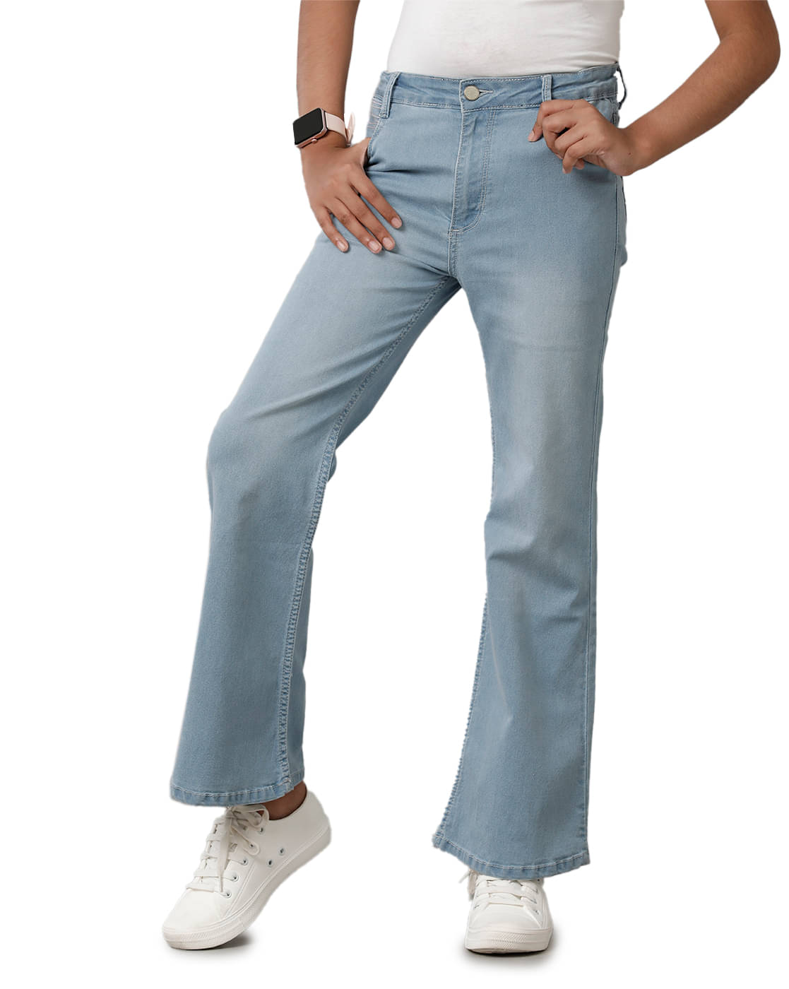     			Under Fourteen Only Girls Denim Jeans ( Pack of 1 , light blue )