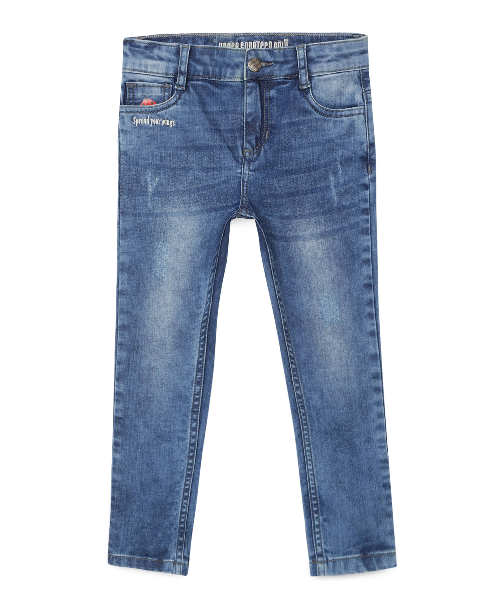 Under Fourteen Only Girls Denim Jeans ( Pack of 1 , navy blue ) Under Fourteen Only Girls Denim Jeans ( Pack of 1 , navy blue )