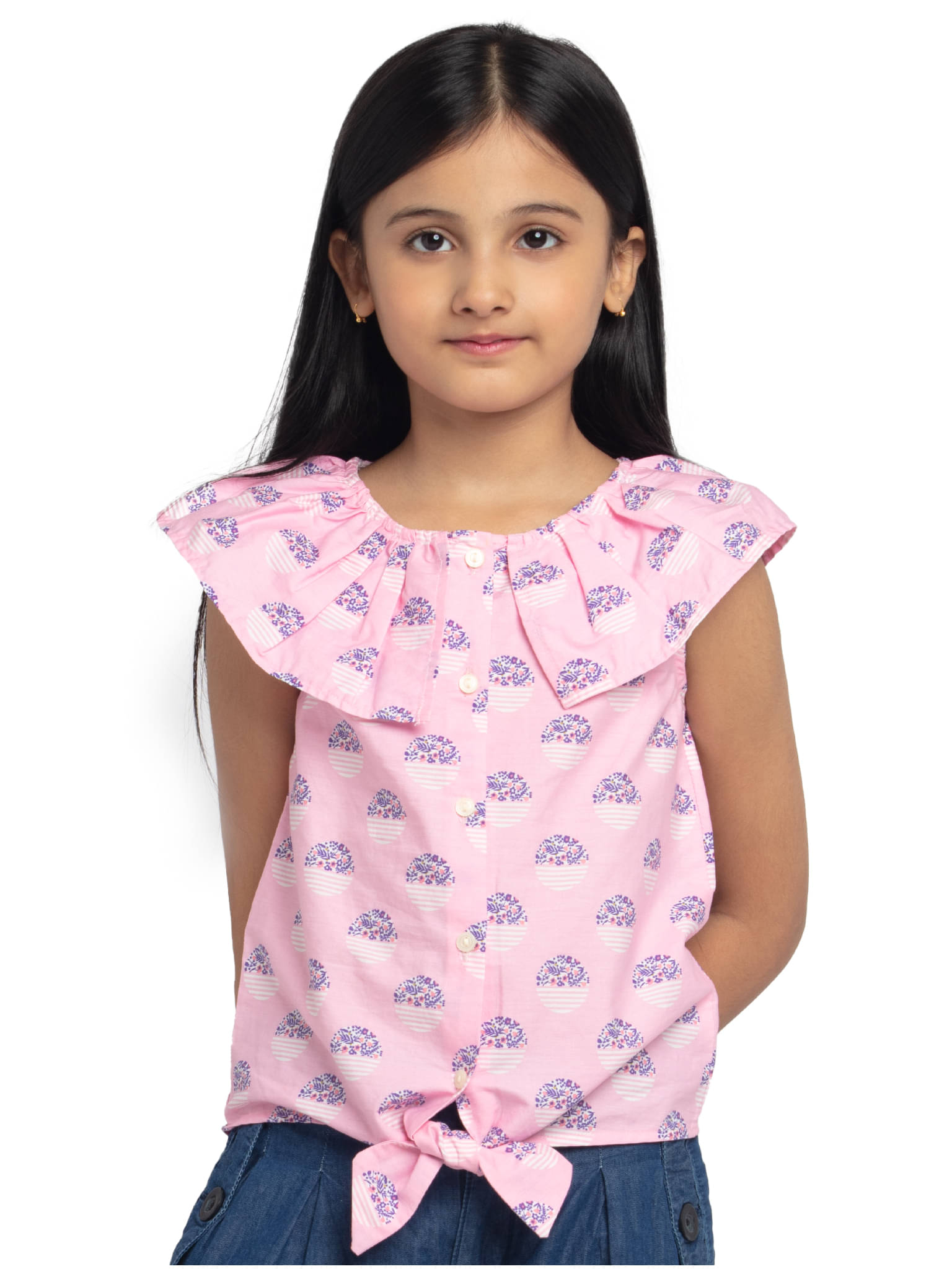 Under Fourteen Only Pack of 1 Girls Cotton Top ( Pink ) Under Fourteen Only Pack of 1 Girls Cotton Top ( Pink )