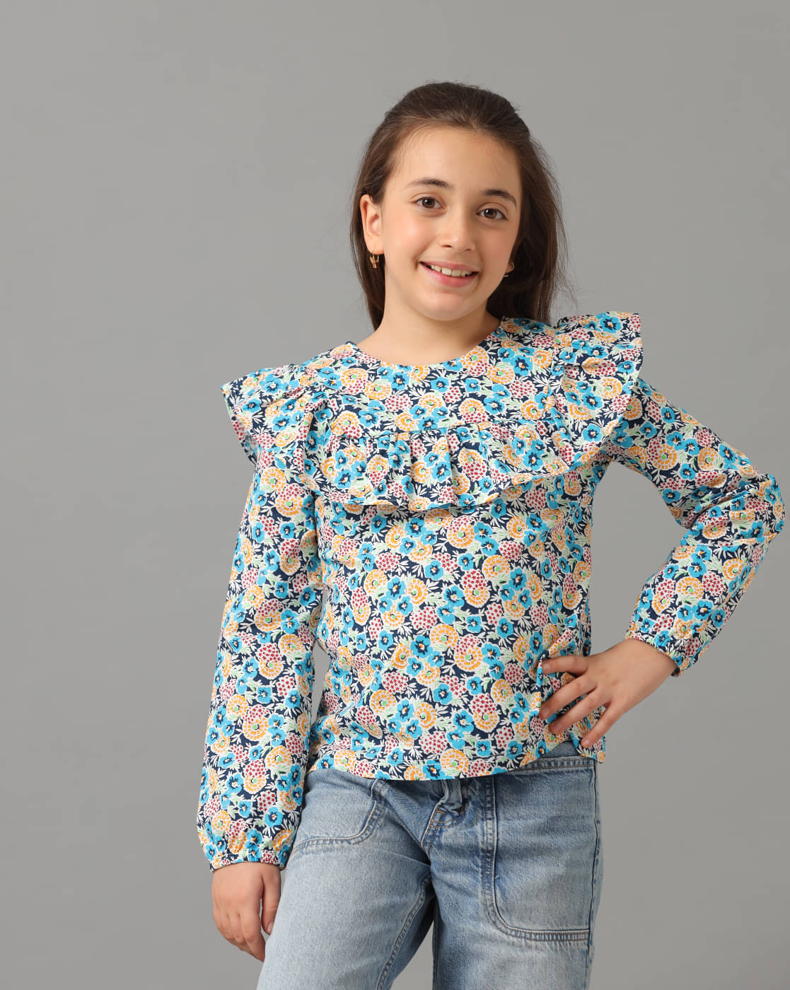     			Under Fourteen Only Pack of 1 Girls Cotton Top ( Yellow )