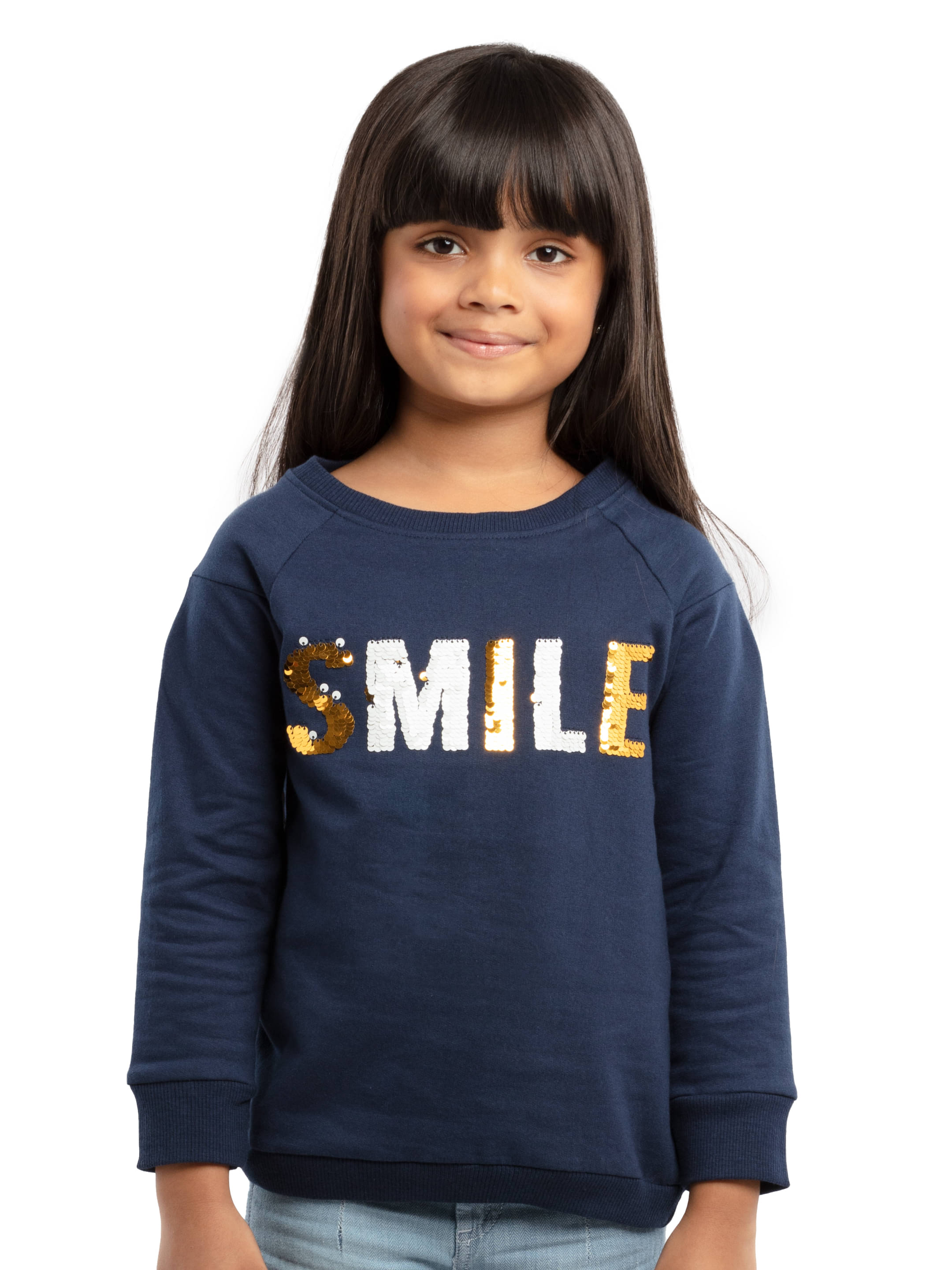 Under Fourteen Only Pack of 1 Girls Fleece Sweatshirt ( Navy ) Under Fourteen Only Pack of 1 Girls Fleece Sweatshirt ( Navy )