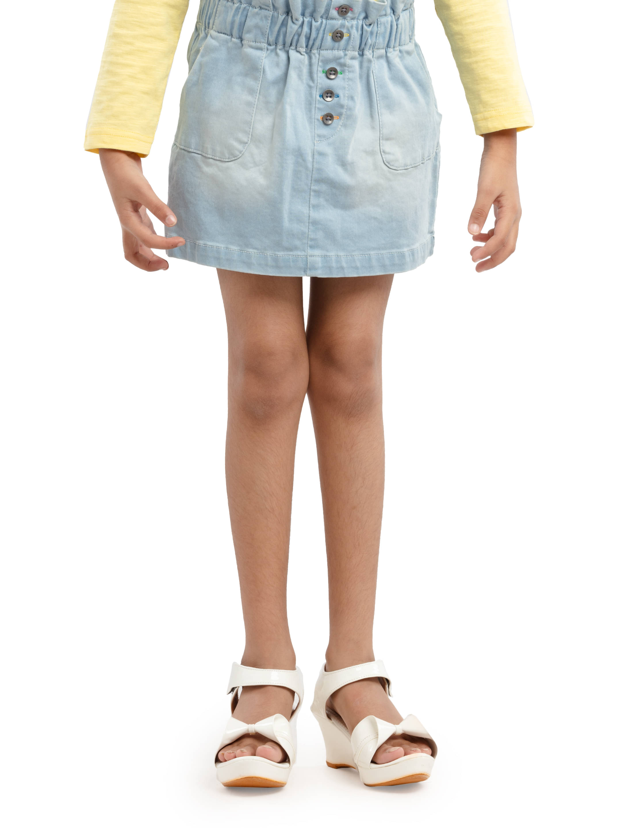     			Under Fourteen Only Pack of 1 Girls Denim Skirts ( Blue )