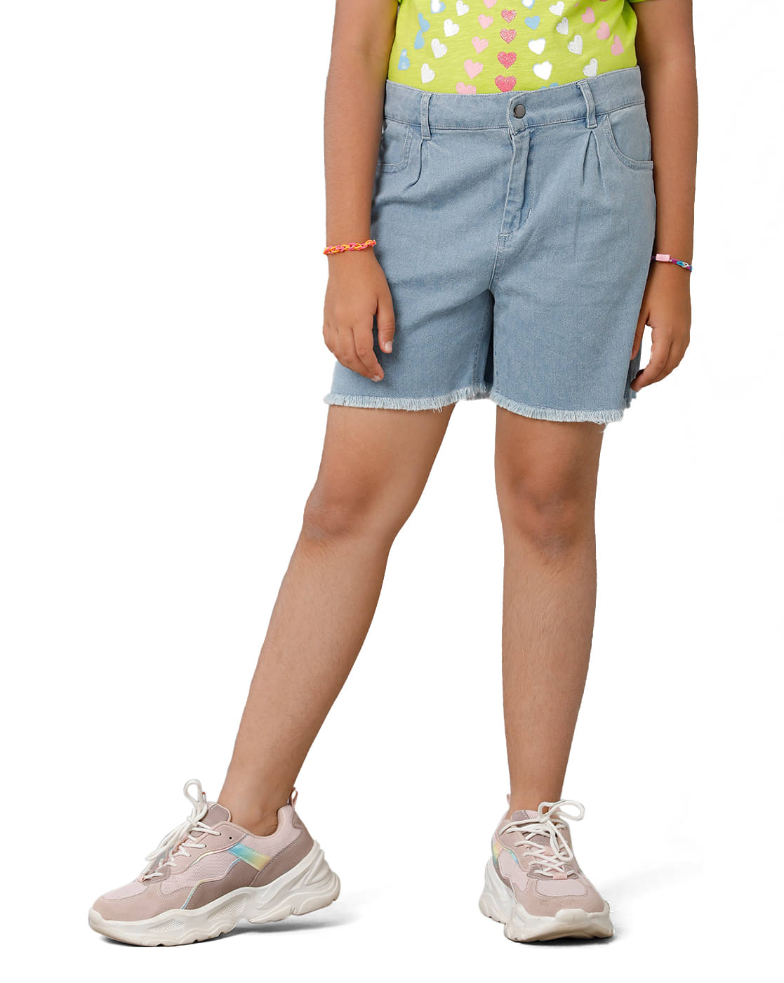     			Under Fourteen Only Pack of 1 Girls Denim Shorts ( Blue )