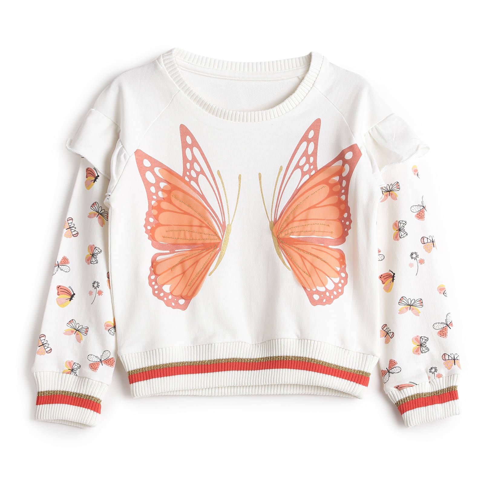 Under Fourteen Only Pack of 1 Girls Fleece Sweatshirt ( White ) Under Fourteen Only Pack of 1 Girls Fleece Sweatshirt ( White )
