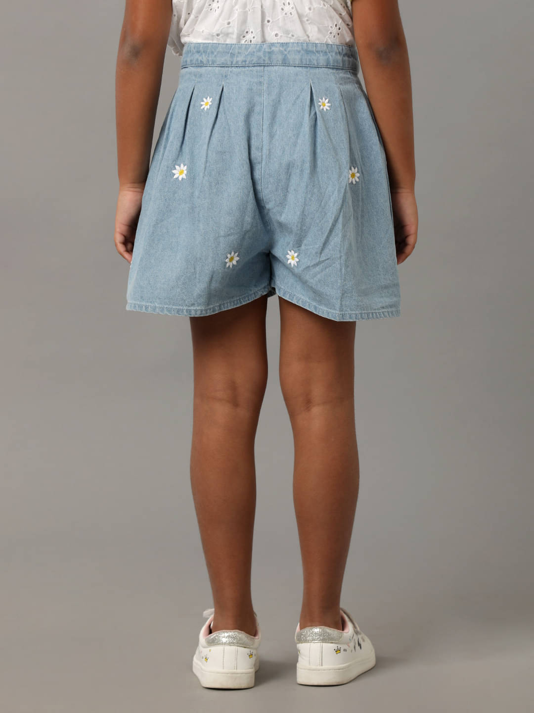     			Under Fourteen Only Pack of 1 Girls Denim Shorts ( Blue )