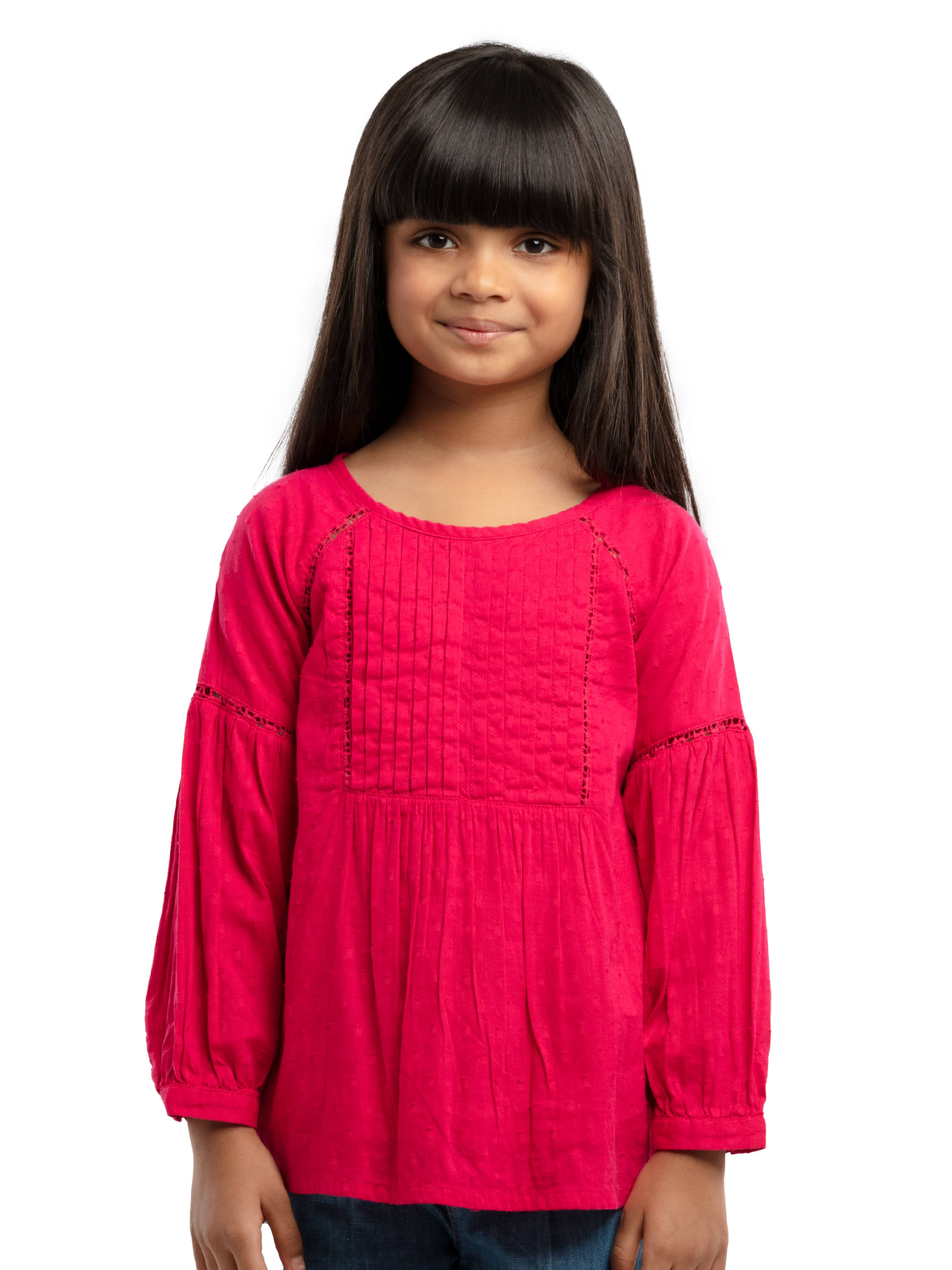     			Under Fourteen Only Pack of 1 Girls Cotton Top ( Pink )