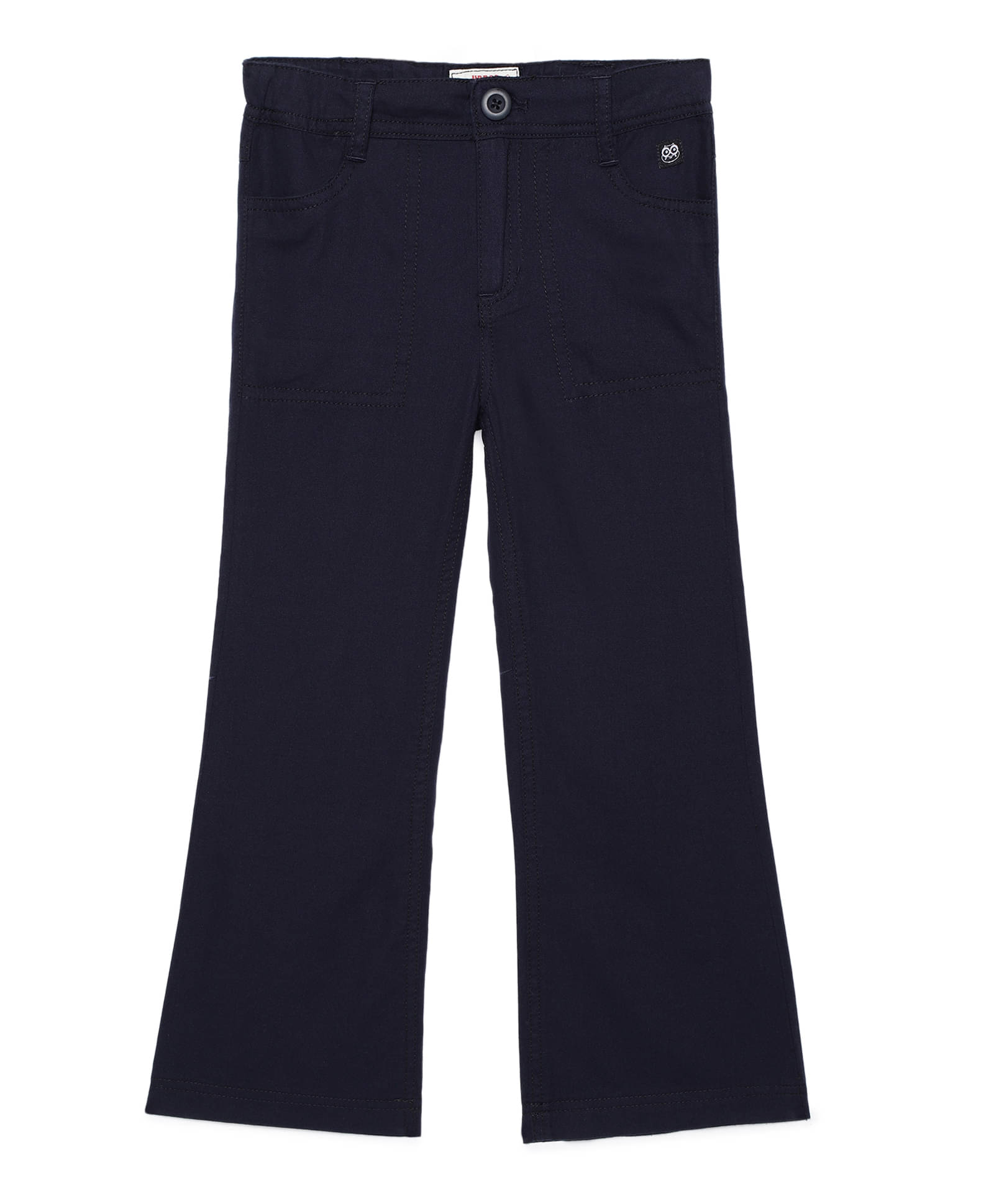     			Under Fourteen Only Pack of 1 Girls Cotton Pants ( Navy )