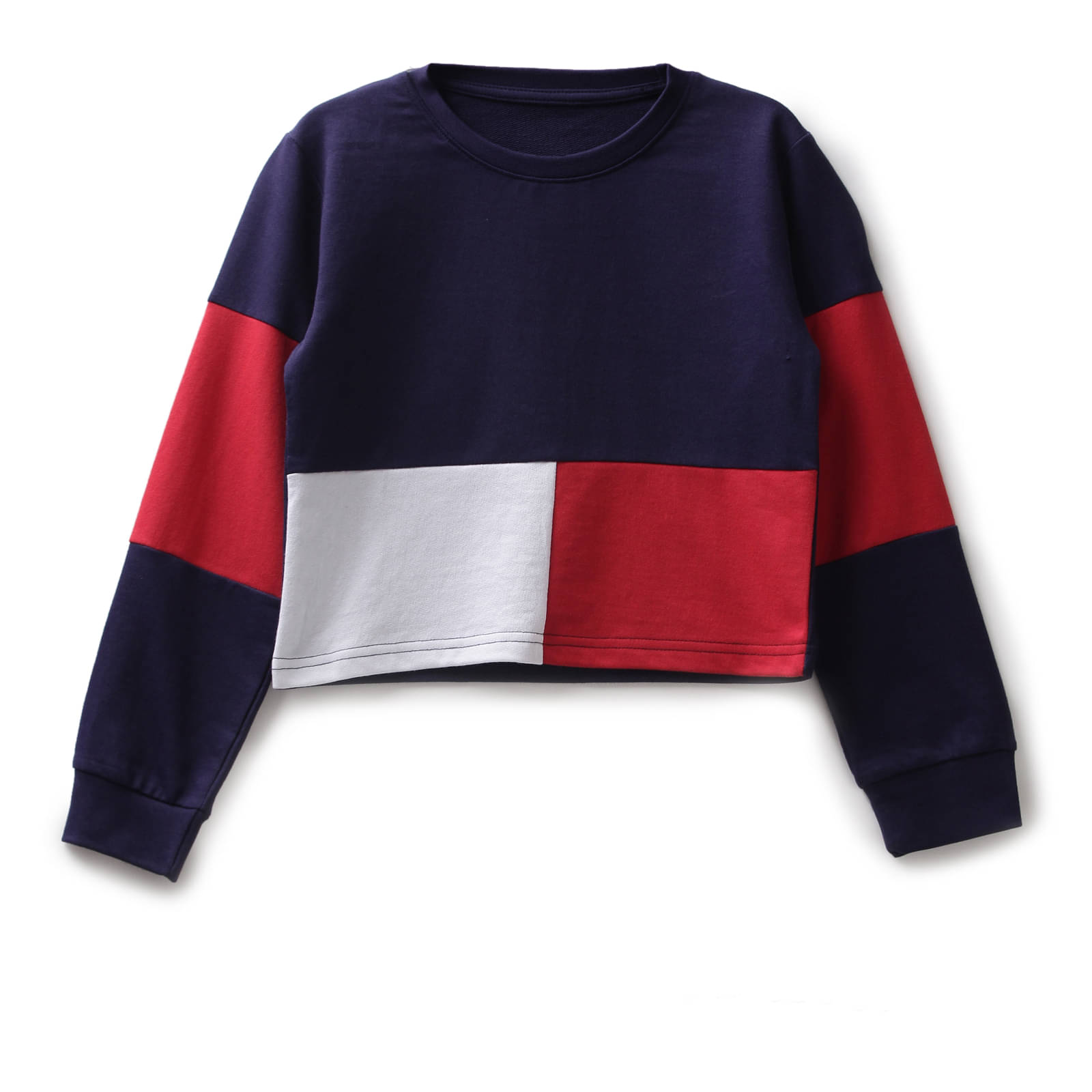     			Under Fourteen Only Pack of 1 Girls Fleece Sweatshirt ( Navy )