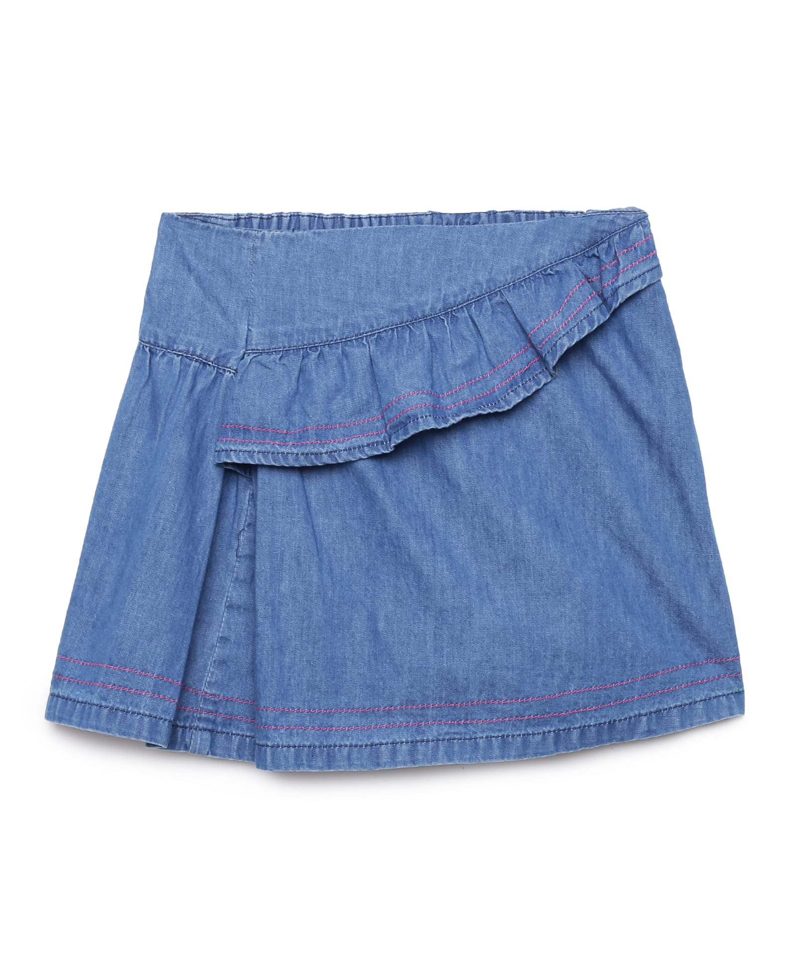     			Under Fourteen Only Pack of 1 Girls Denim Skirts ( Navy )