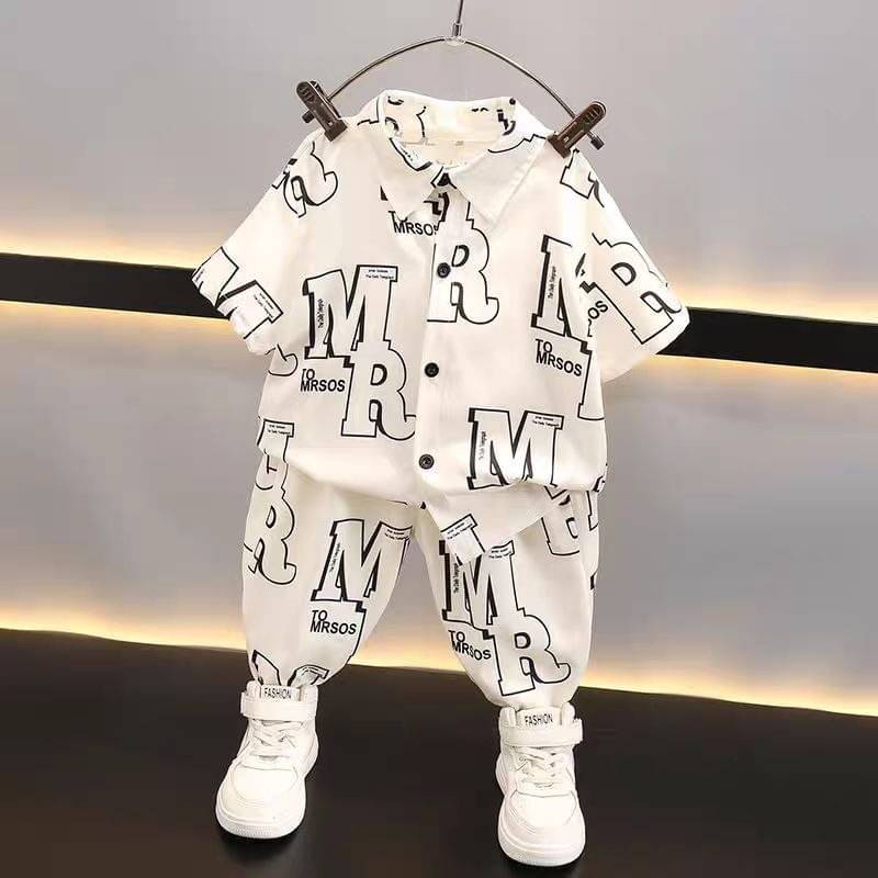 fastdeal Pack of 1 Baby Boys Cotton Blend Shirt & Pants Set ( White ) fastdeal Pack of 1 Baby Boys Cotton Blend Shirt & Pants Set ( White )