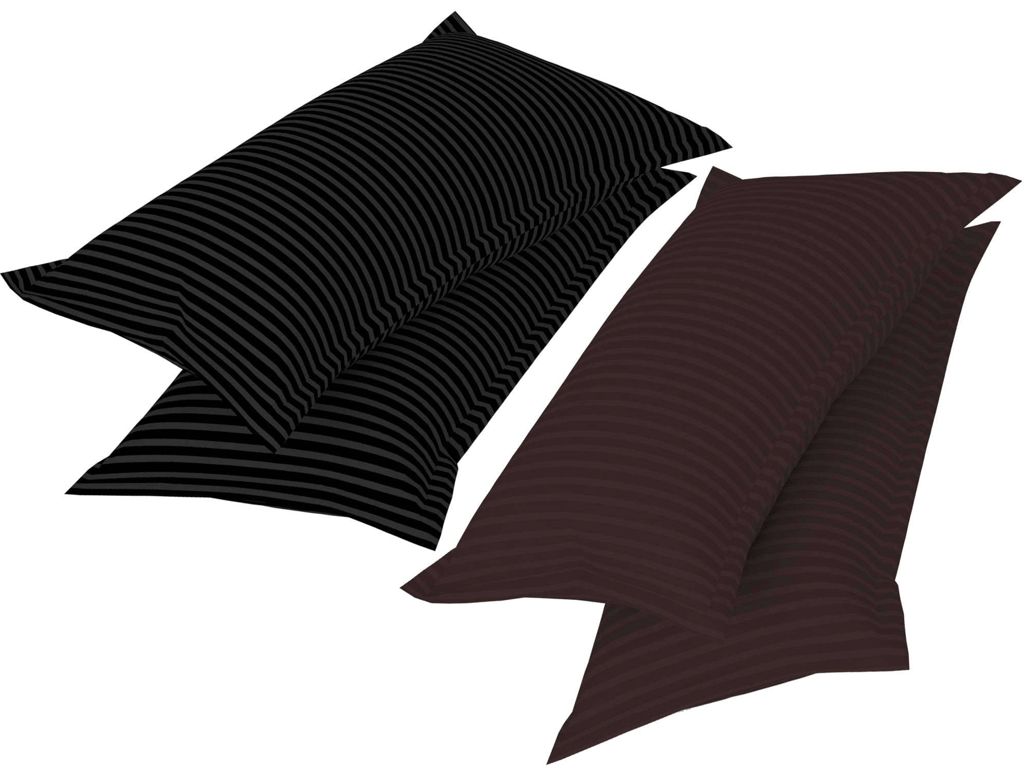 gharsaaz - Pack of 4 Poly Cotton Striped Standard Size Pillow Cover ( 68.58 cm(27) x 43.18 cm(17) ) - Assorted gharsaaz - Pack of 4 Poly Cotton Striped Standard Size Pillow Cover ( 68.58 cm(27) x 43.18 cm(17) ) - Assorted