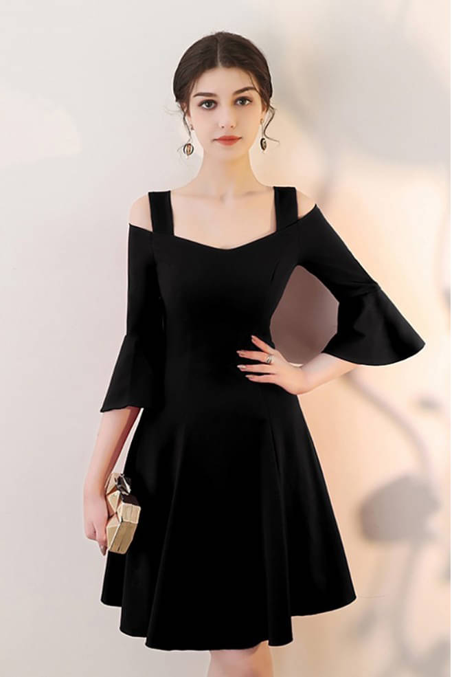     			vivient Women Cotton Blend Solid Fit & Flare Dress ( Black )