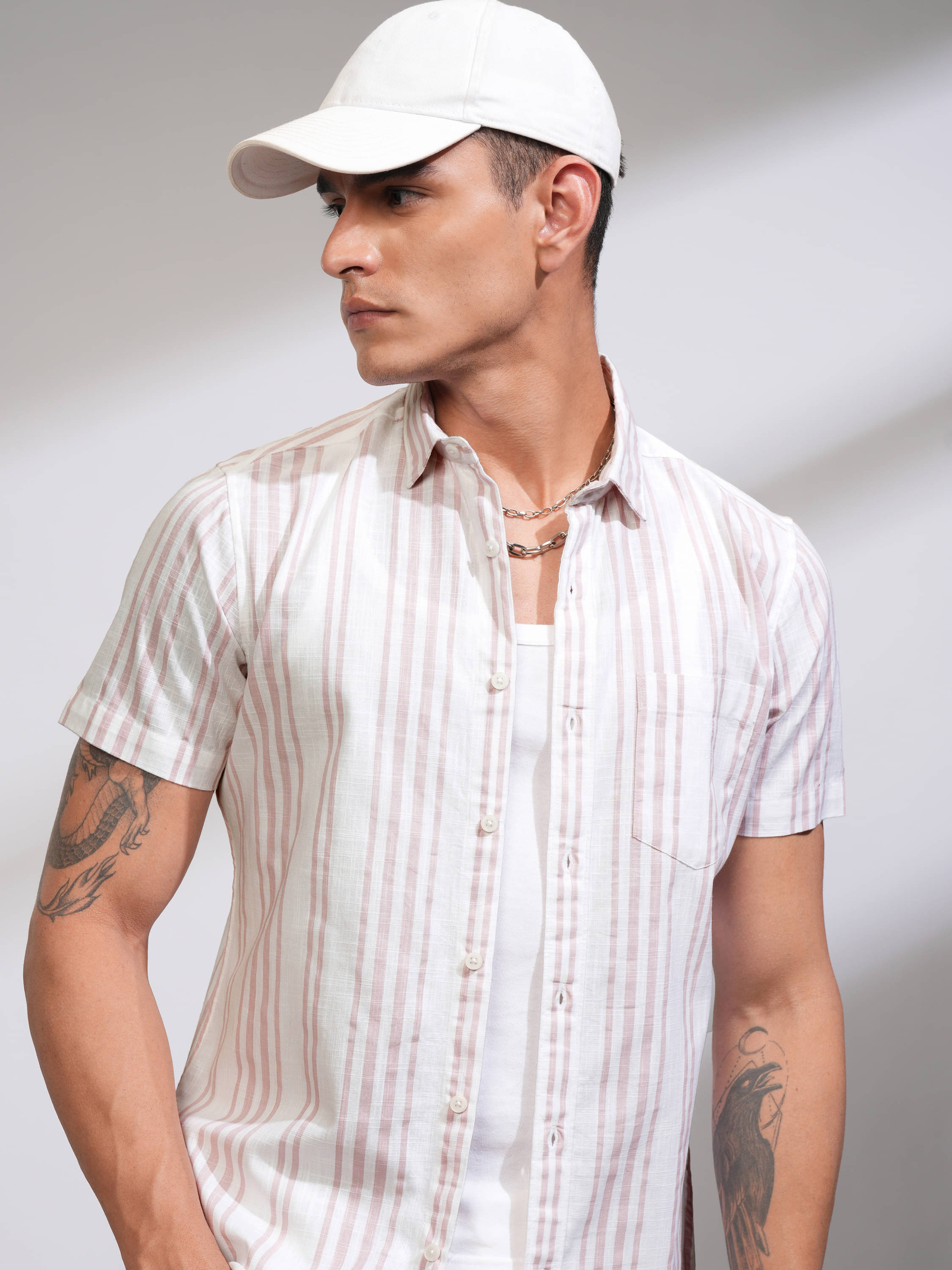 Highlander 100% Cotton Regular Fit Striped Half Sleeves Men's Casual Shirt - Multicolor ( Pack of 1 ) Highlander 100% Cotton Regular Fit Striped Half Sleeves Men's Casual Shirt - Multicolor ( Pack of 1 )