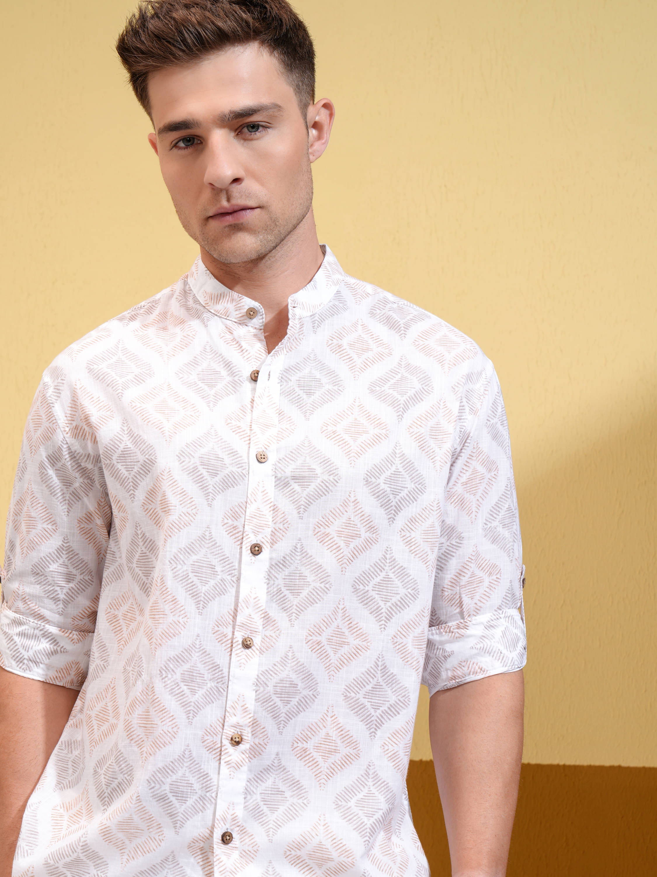 Highlander 100% Cotton Relaxed Fit Printed Full Sleeves Men's Casual Shirt - Multicolor ( Pack of 1 ) Highlander 100% Cotton Relaxed Fit Printed Full Sleeves Men's Casual Shirt - Multicolor ( Pack of 1 )