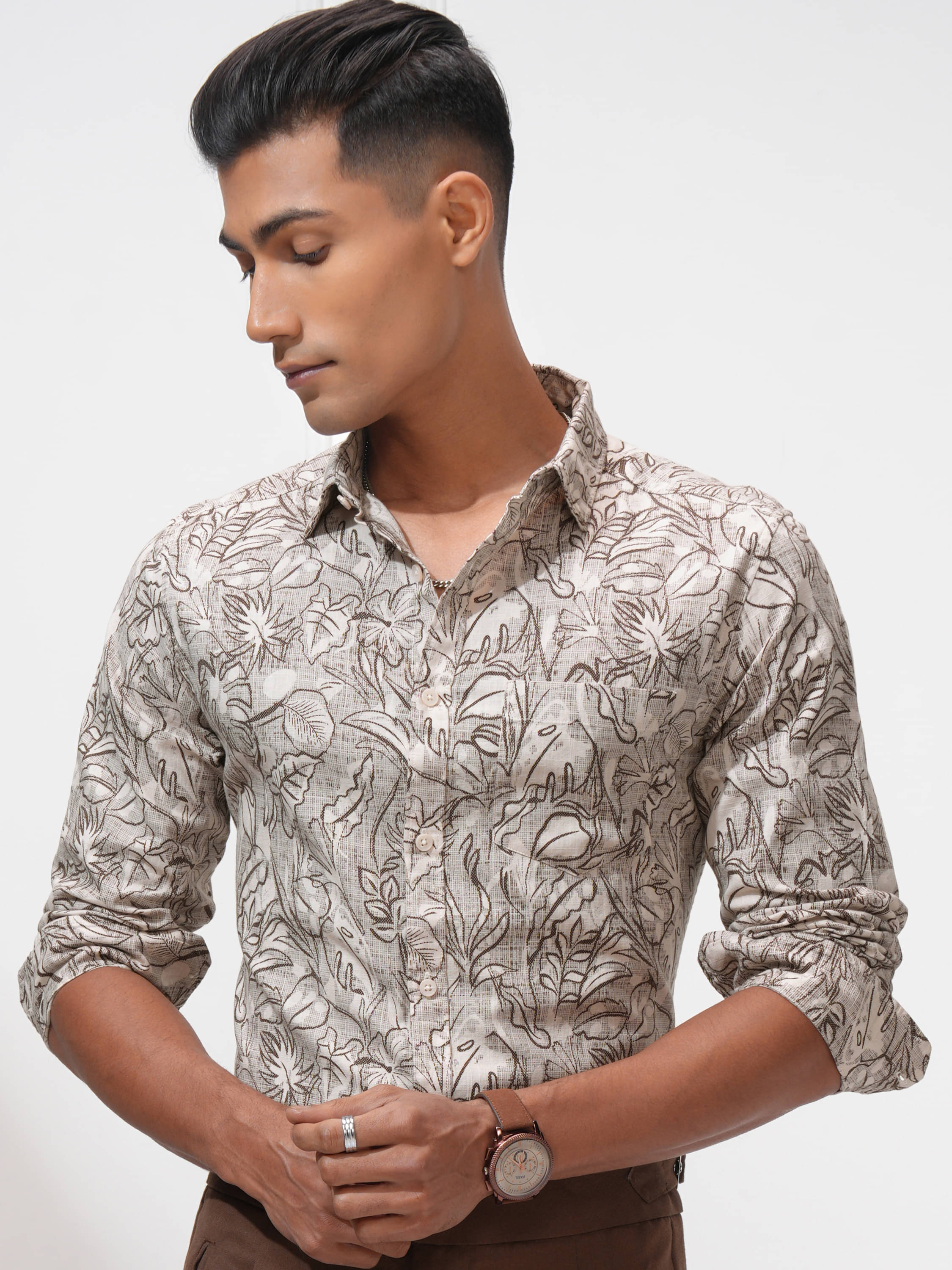 Highlander 100% Cotton Slim Fit Printed Full Sleeves Men's Casual Shirt - Multicolor ( Pack of 1 )     			Highlander 100% Cotton Slim Fit Printed Full Sleeves Men's Casual Shirt - Multicolor ( Pack of 1 )