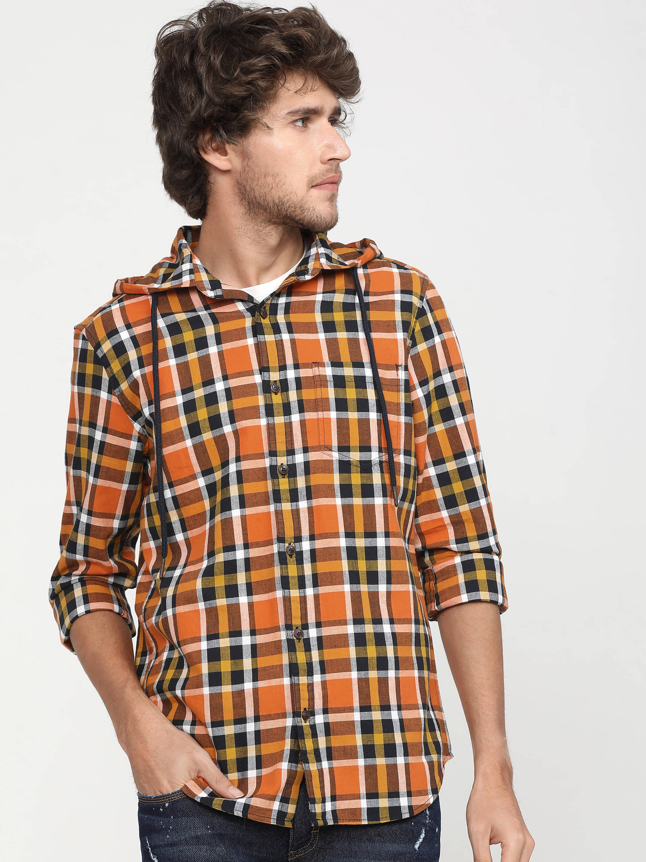 Highlander 100% Cotton Slim Fit Checks Full Sleeves Men's Casual Shirt - Multicolor ( Pack of 1 ) Highlander 100% Cotton Slim Fit Checks Full Sleeves Men's Casual Shirt - Multicolor ( Pack of 1 )