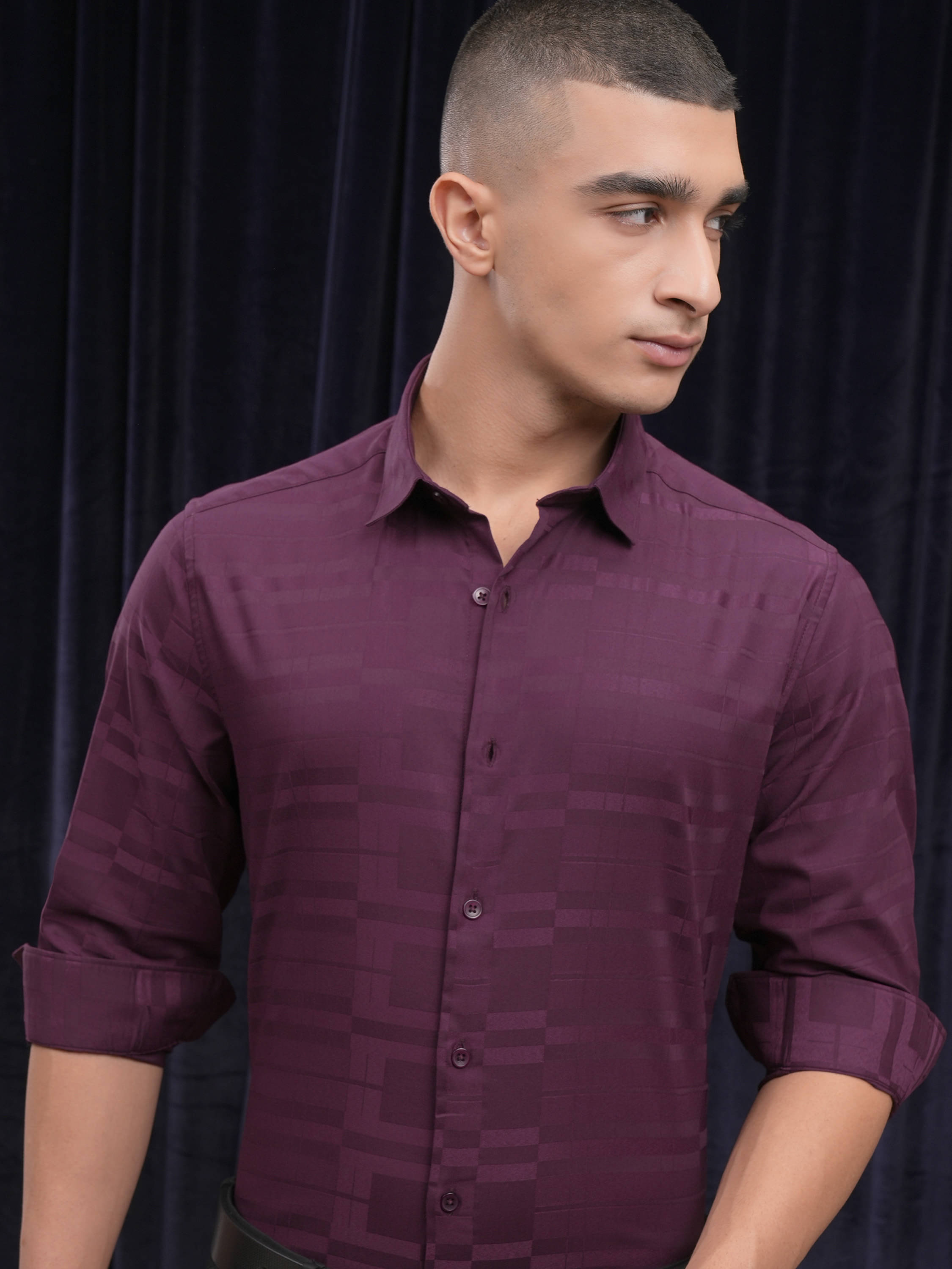     			Highlander 100% Cotton Slim Fit Striped Full Sleeves Men's Casual Shirt - Green ( Pack of 1 )