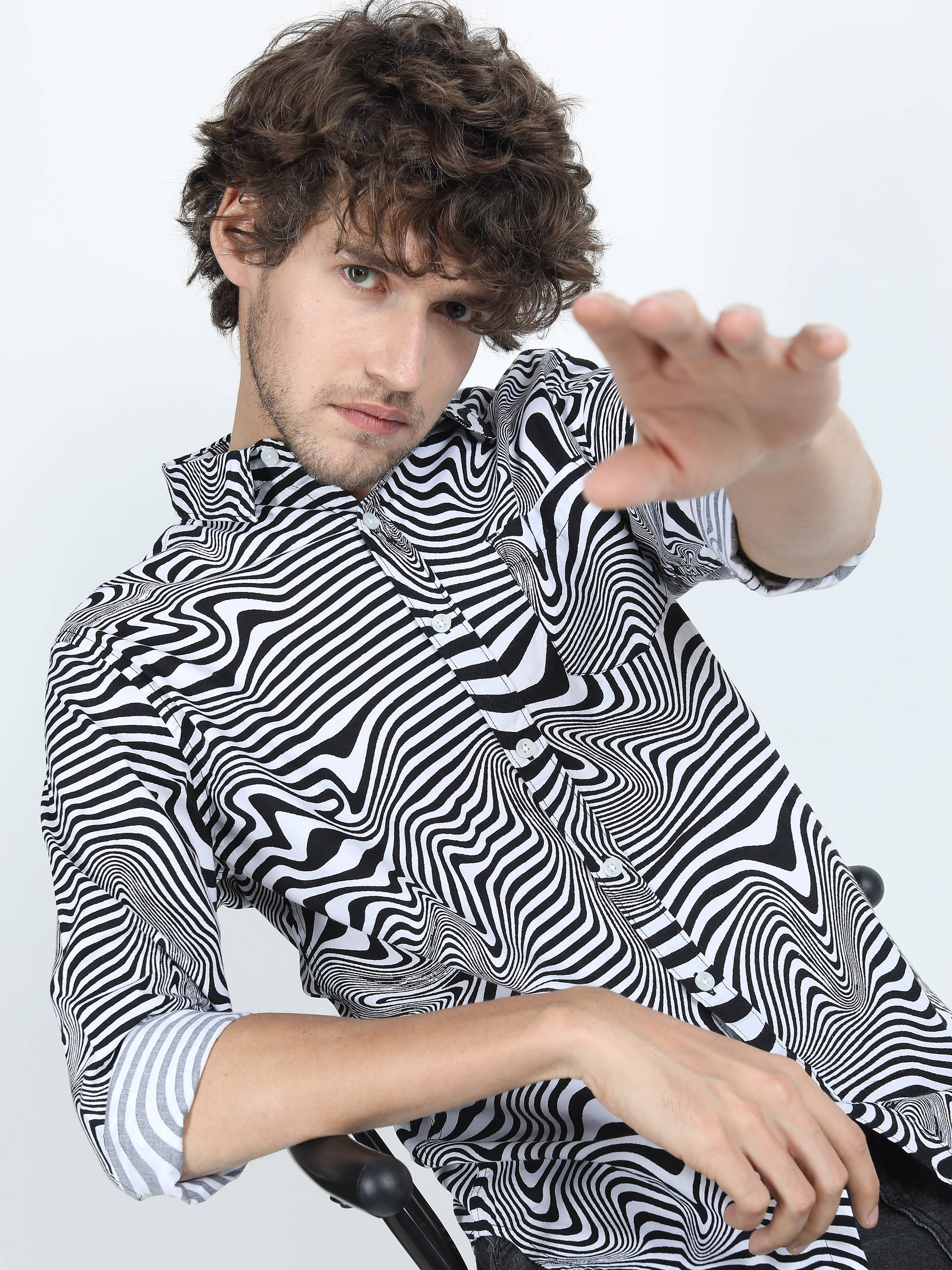     			Highlander 100% Cotton Slim Fit Printed Full Sleeves Men's Casual Shirt - Multicolor ( Pack of 1 )