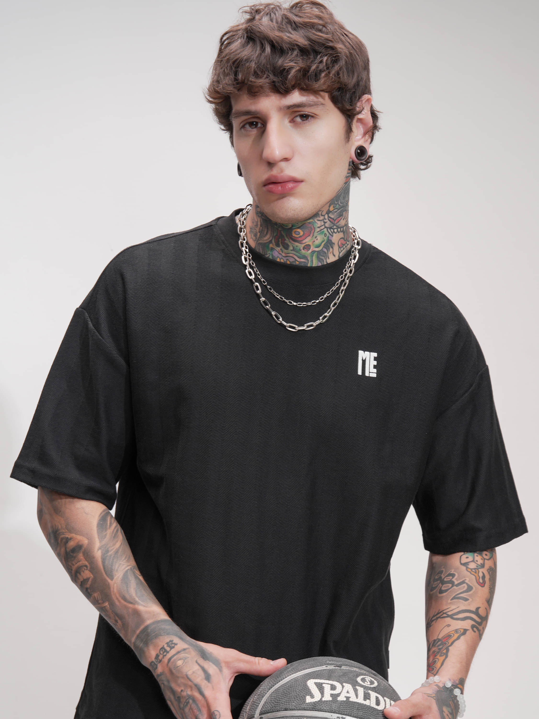 Highlander Men Cotton Blend Oversized Fit Printed T-Shirt ( Black ) Highlander Men Cotton Blend Oversized Fit Printed T-Shirt ( Black )